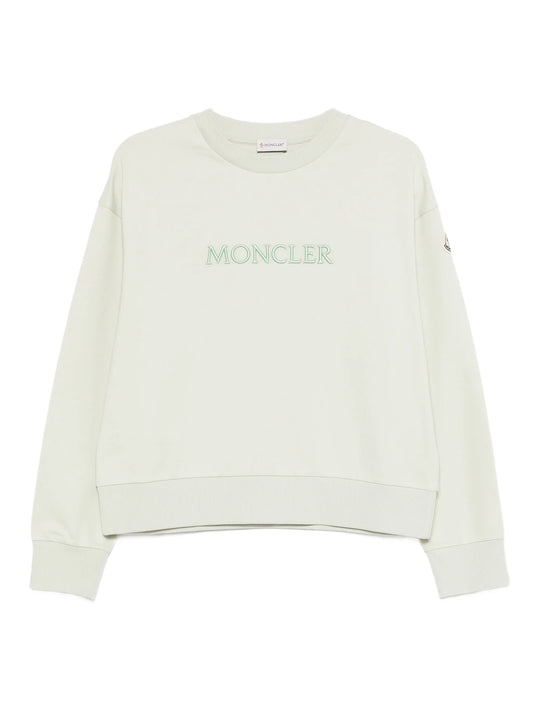 embroidered logo cotton sweatshirt