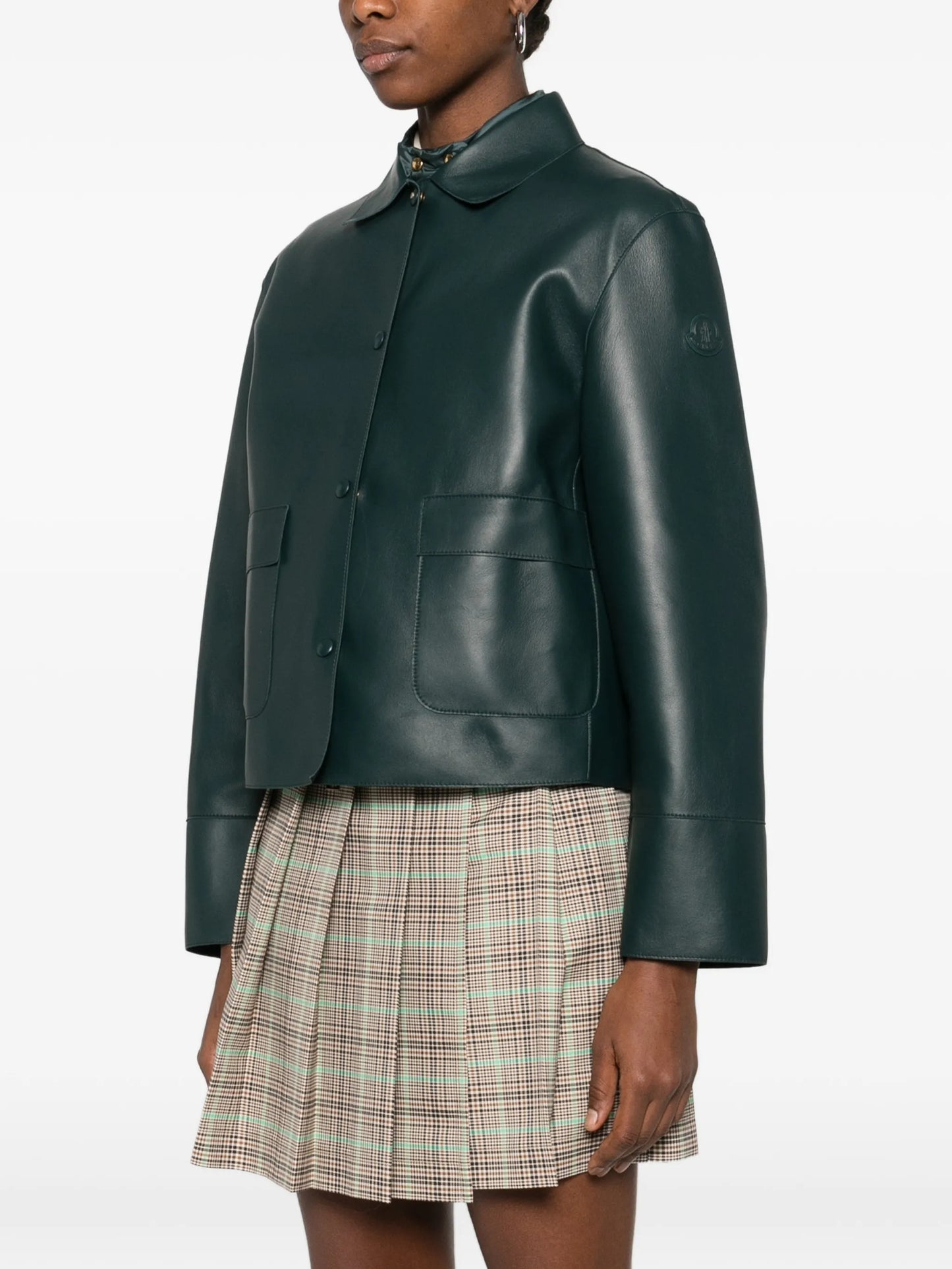 Haricot 3-in-1 leather shirt jacket
