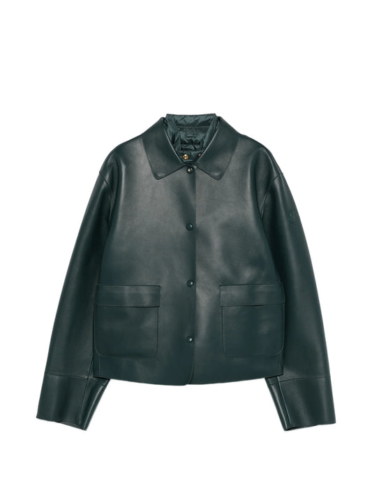 Haricot 3-in-1 leather shirt jacket