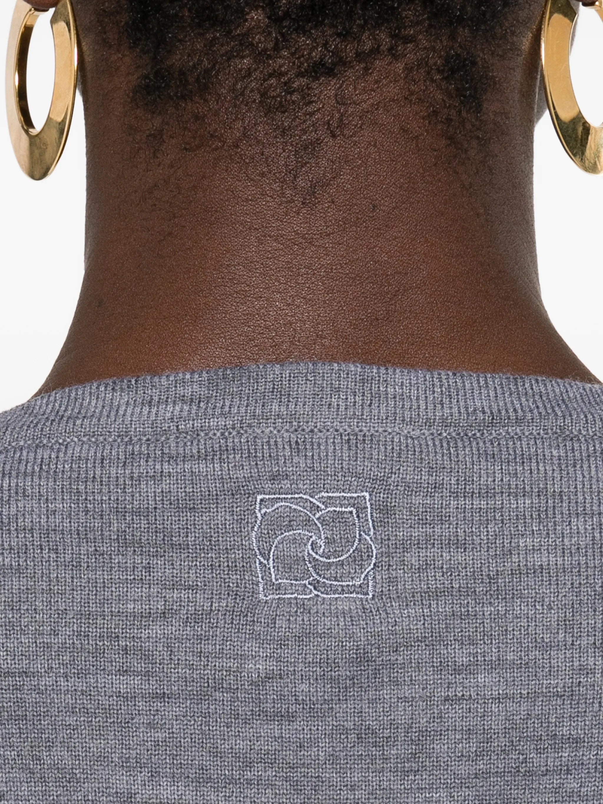 knotted long-sleeve top