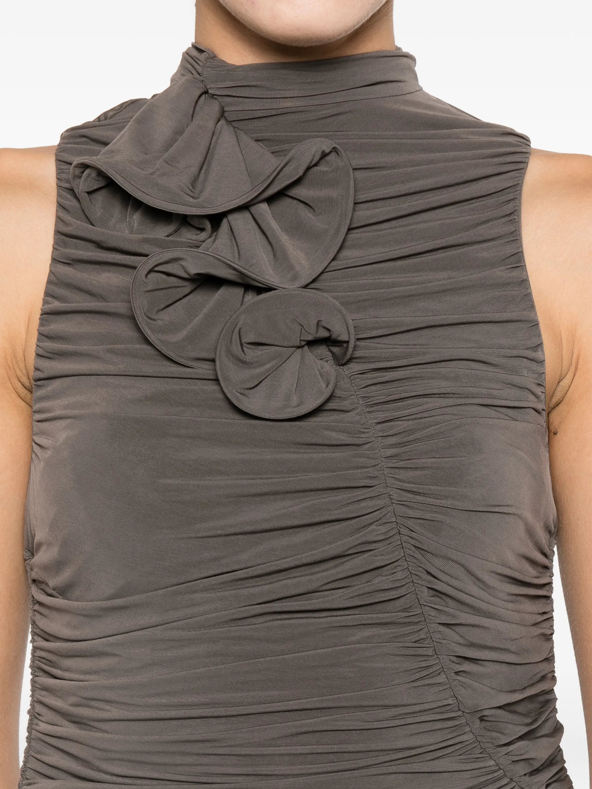 ruffled mini dress