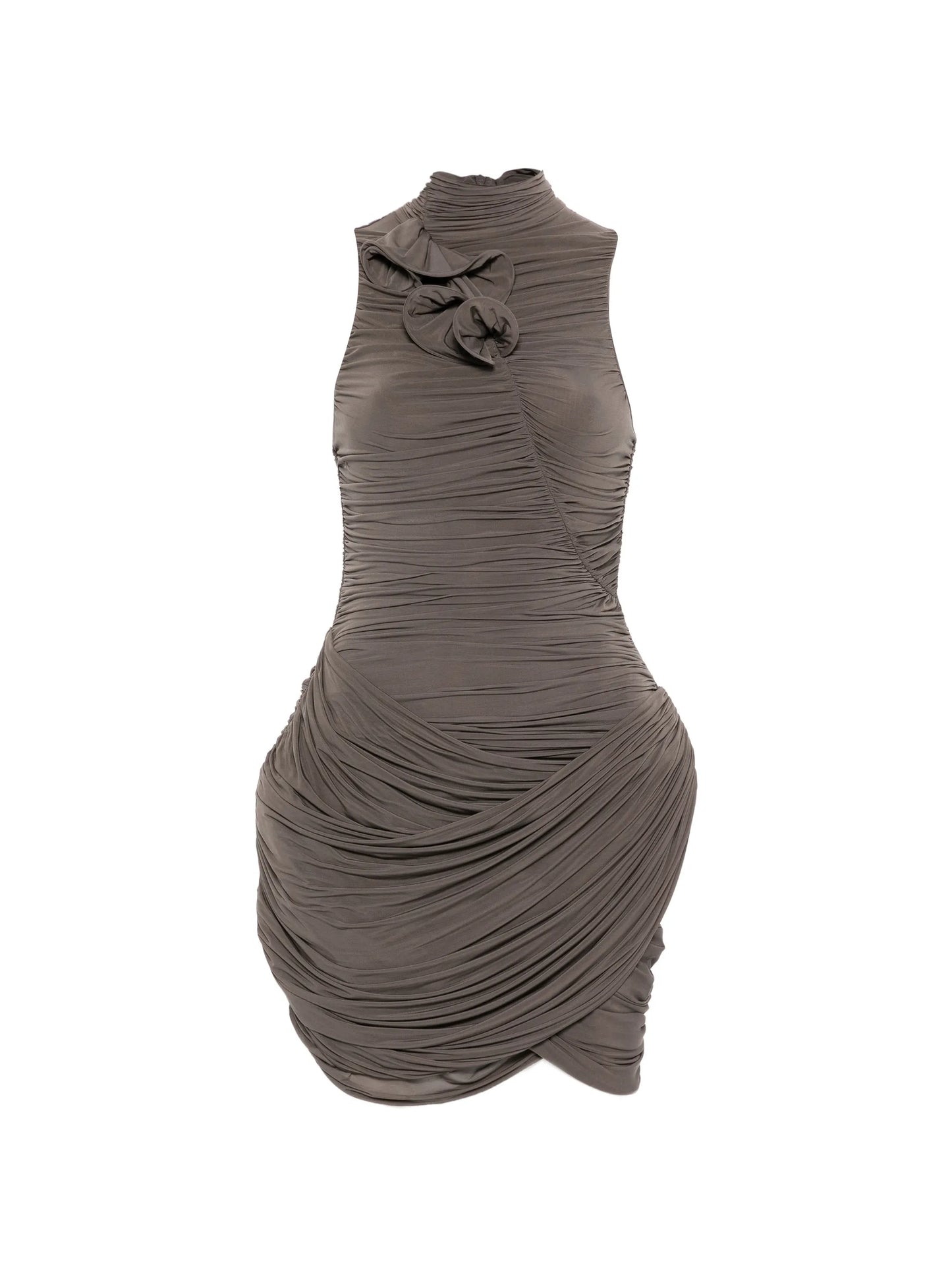 ruffled mini dress
