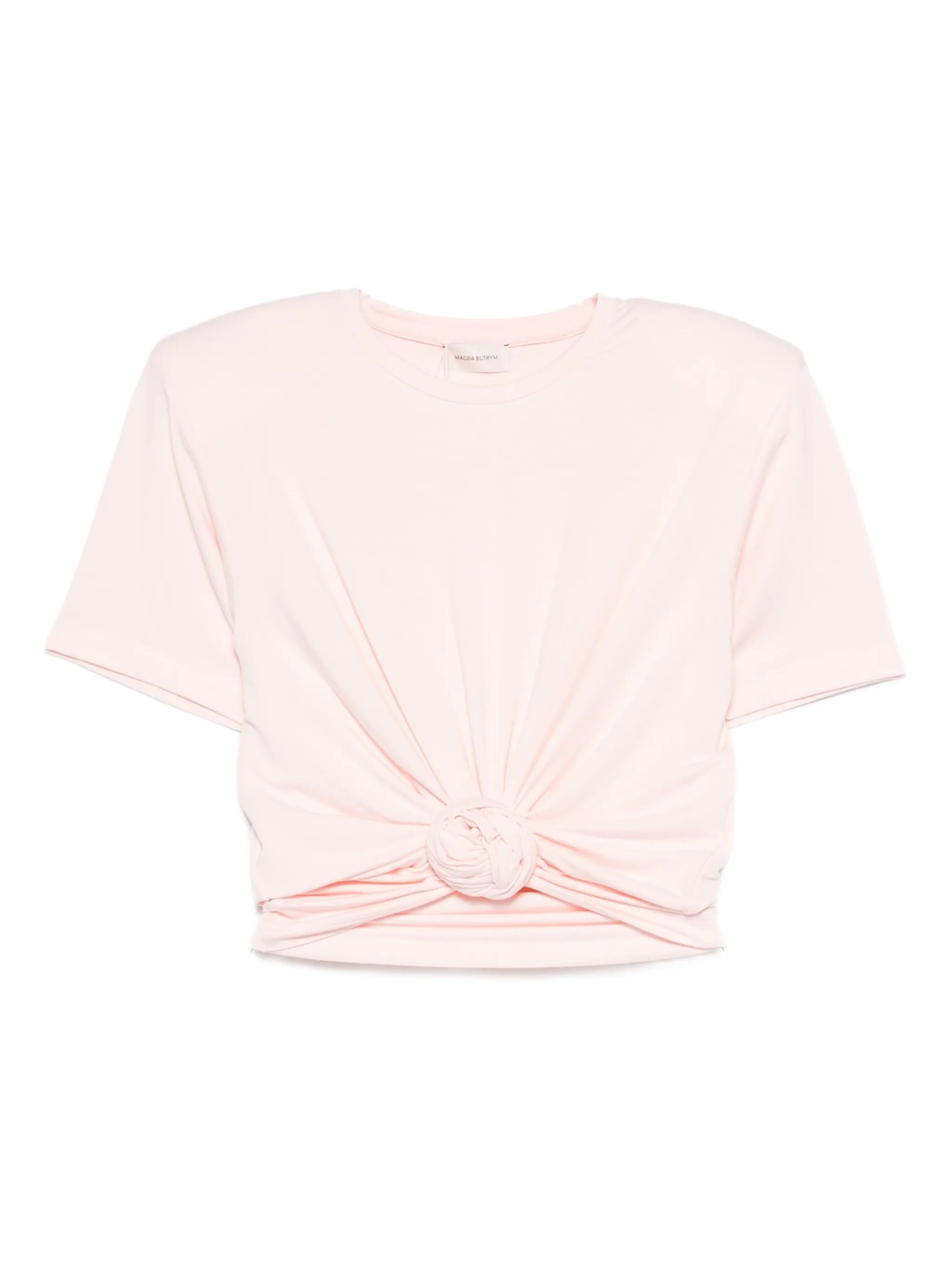 padded-shoulders T-shirt