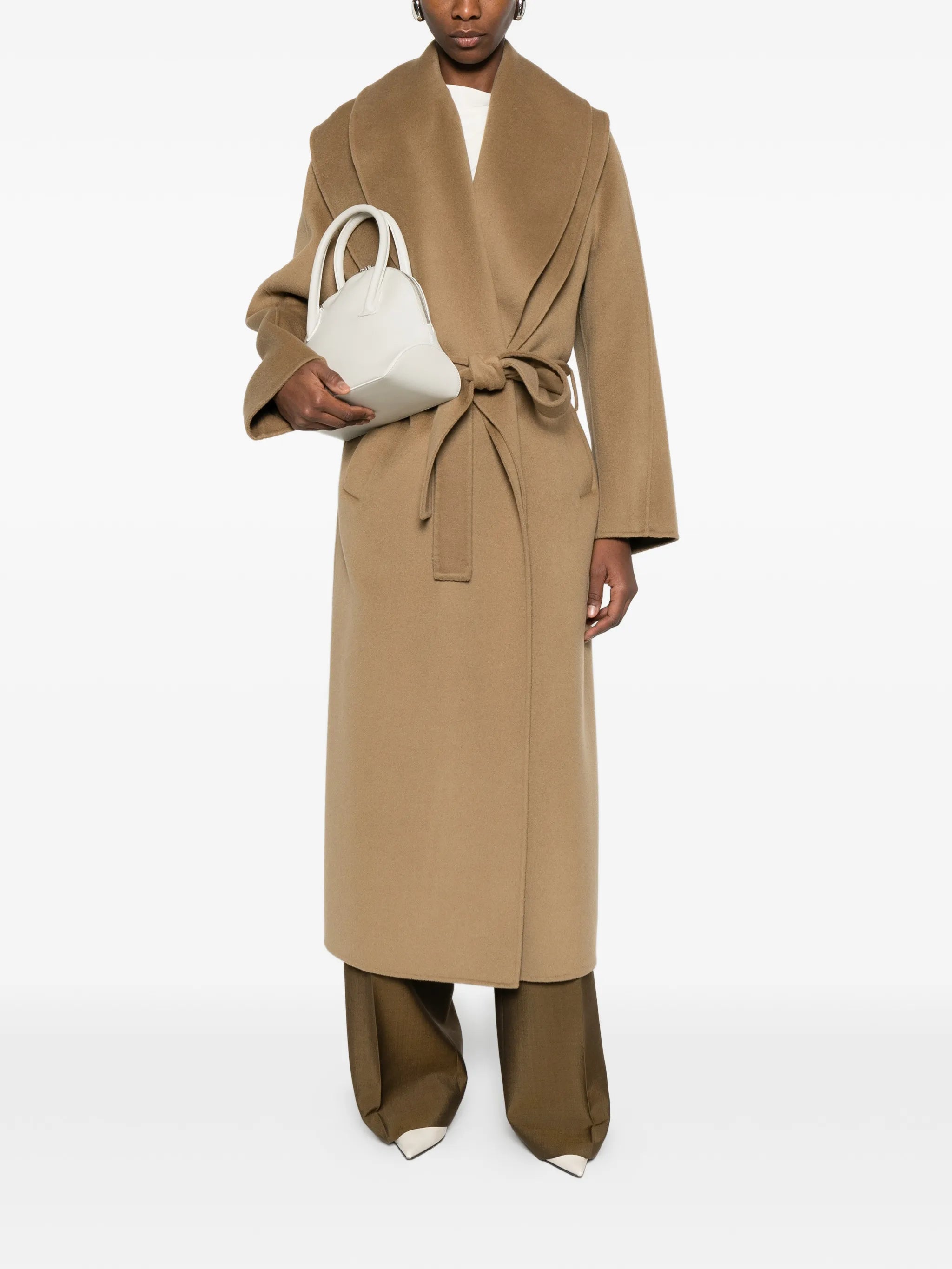 signature scarf coat