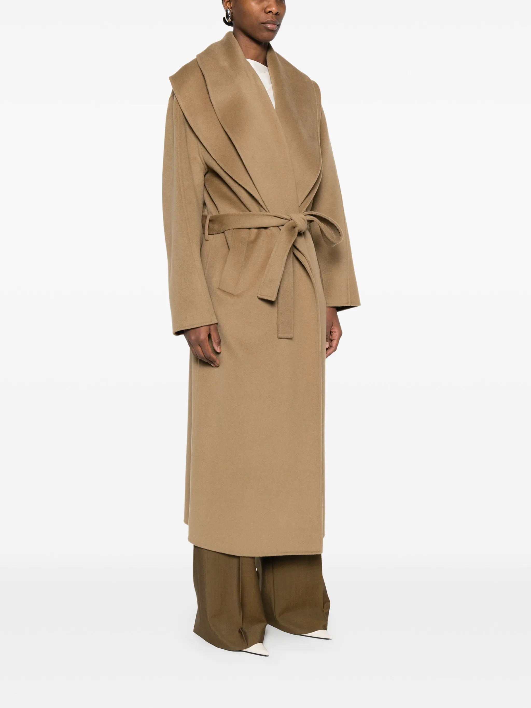 signature scarf coat