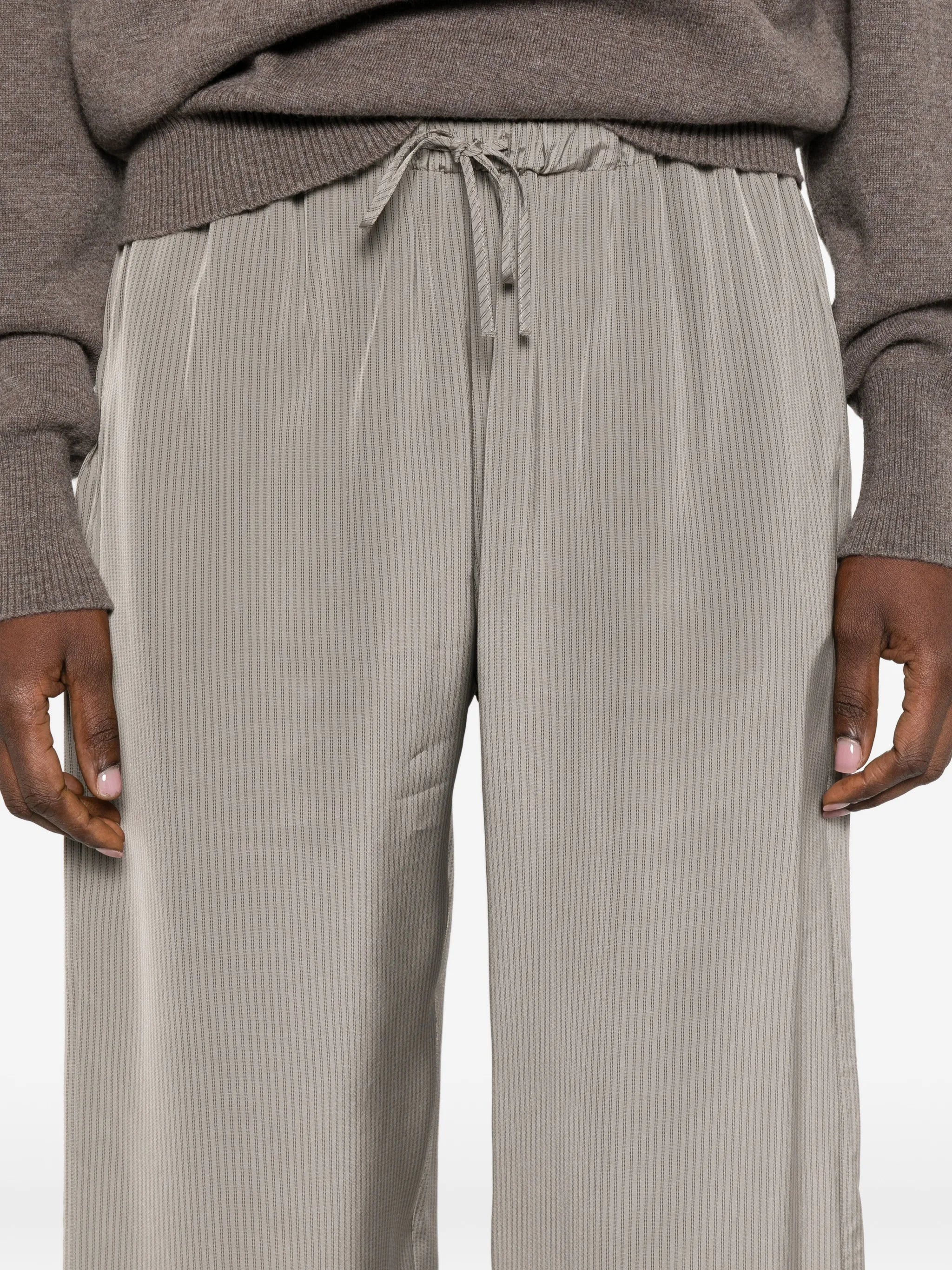 striped-pattern palazzo pants