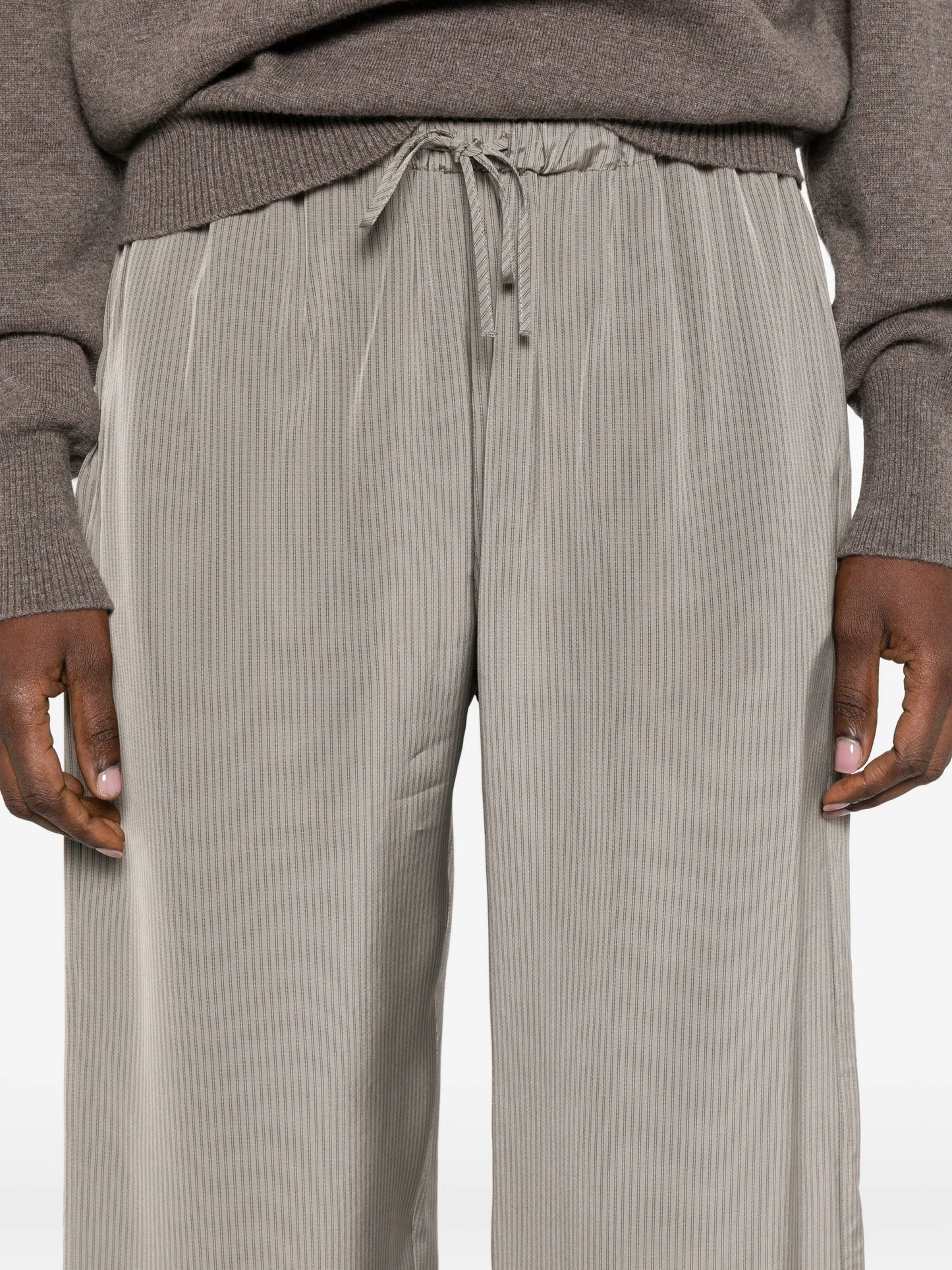 striped-pattern palazzo pants