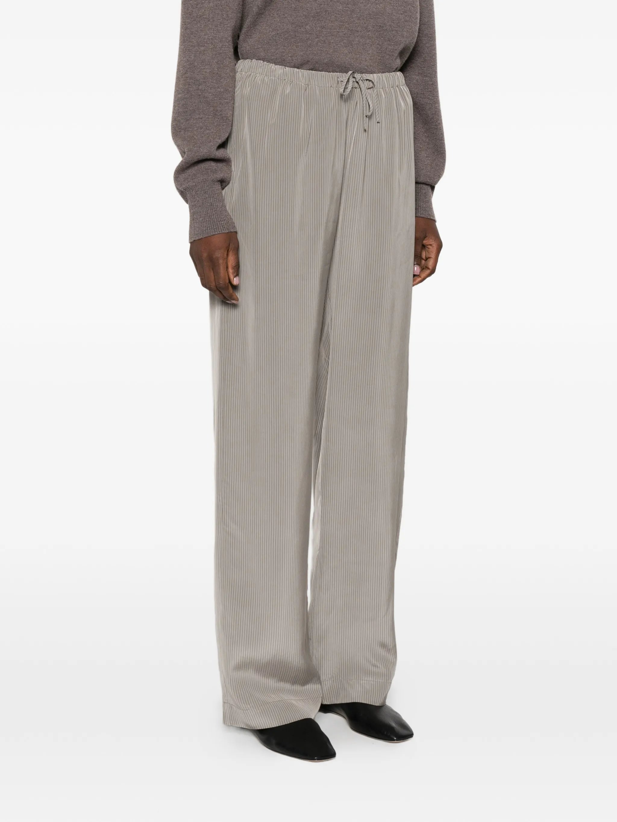 striped-pattern palazzo pants