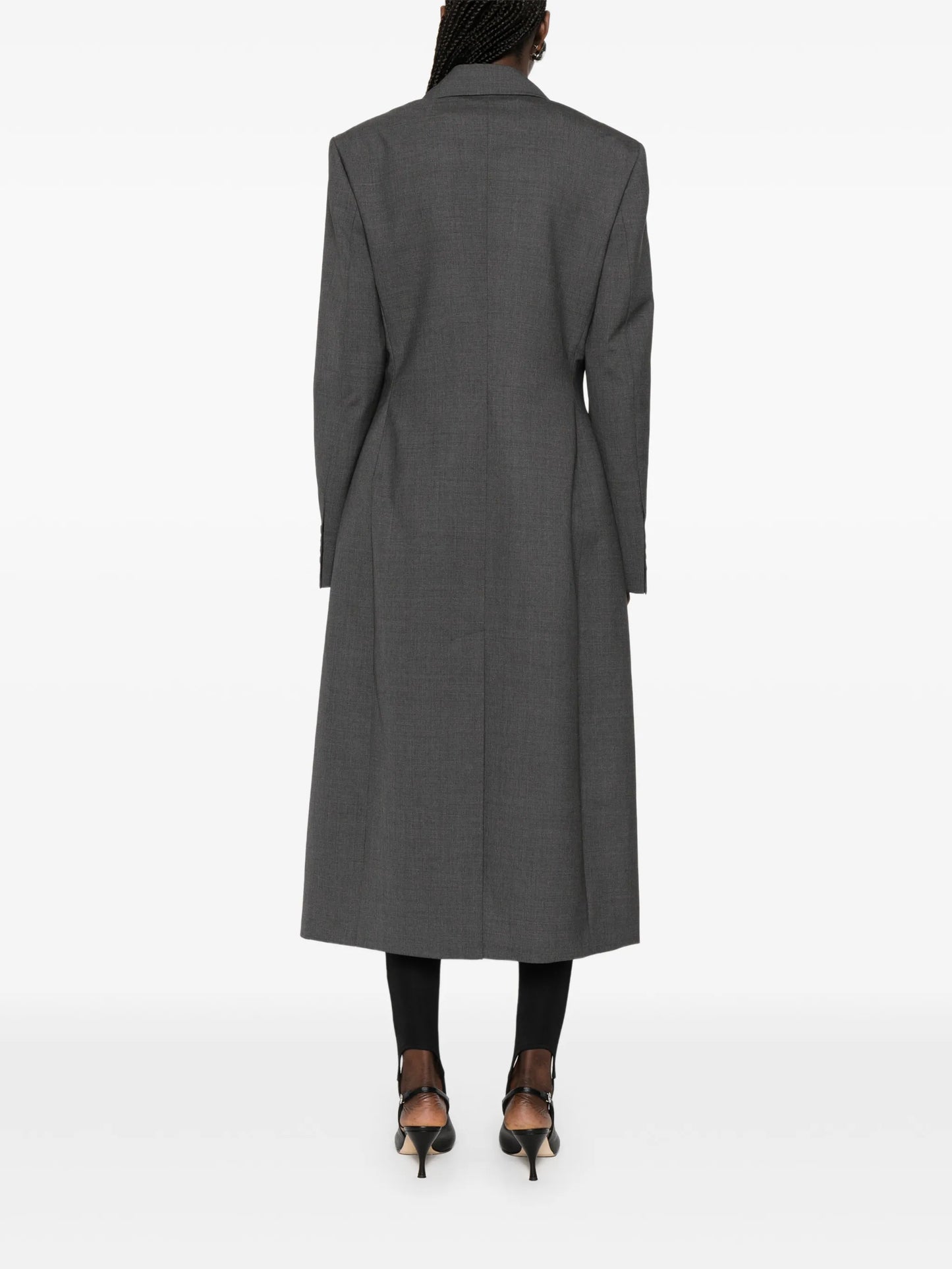 double-breasted blazer coat
