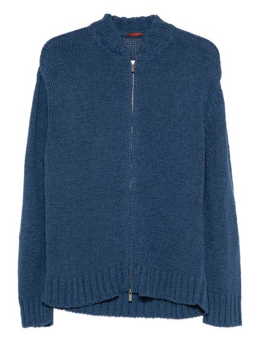 zip-fastening cardigan
