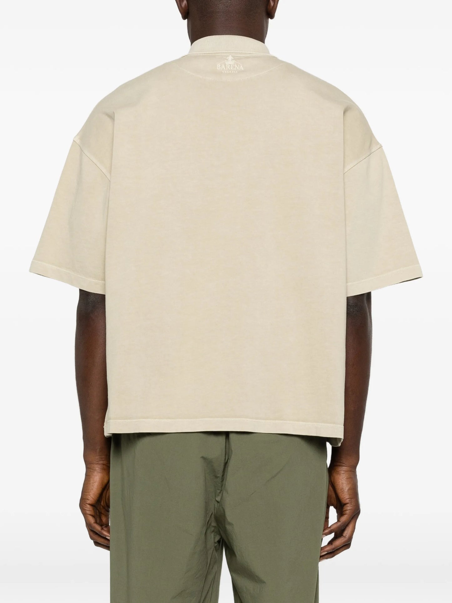 buttoned short-sleeve polo shirt