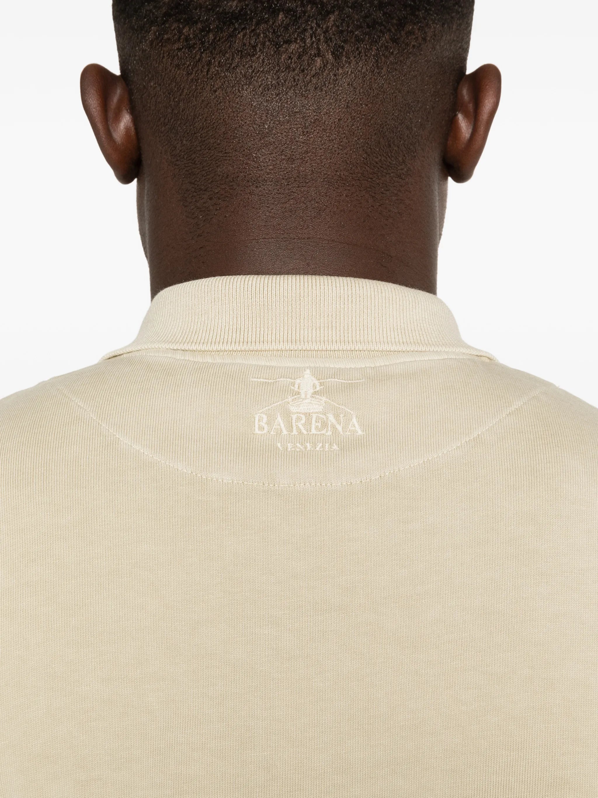 buttoned short-sleeve polo shirt