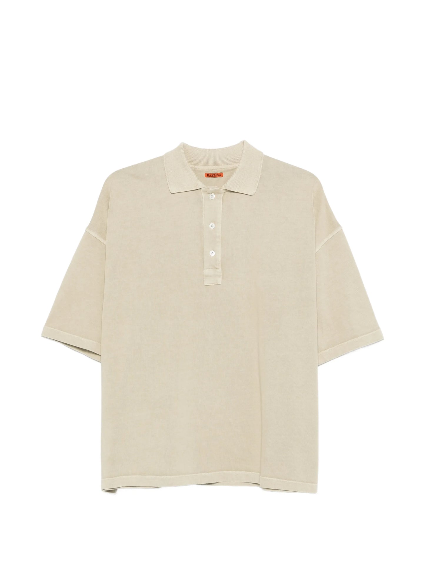 buttoned short-sleeve polo shirt