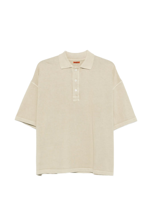 buttoned short-sleeve polo shirt