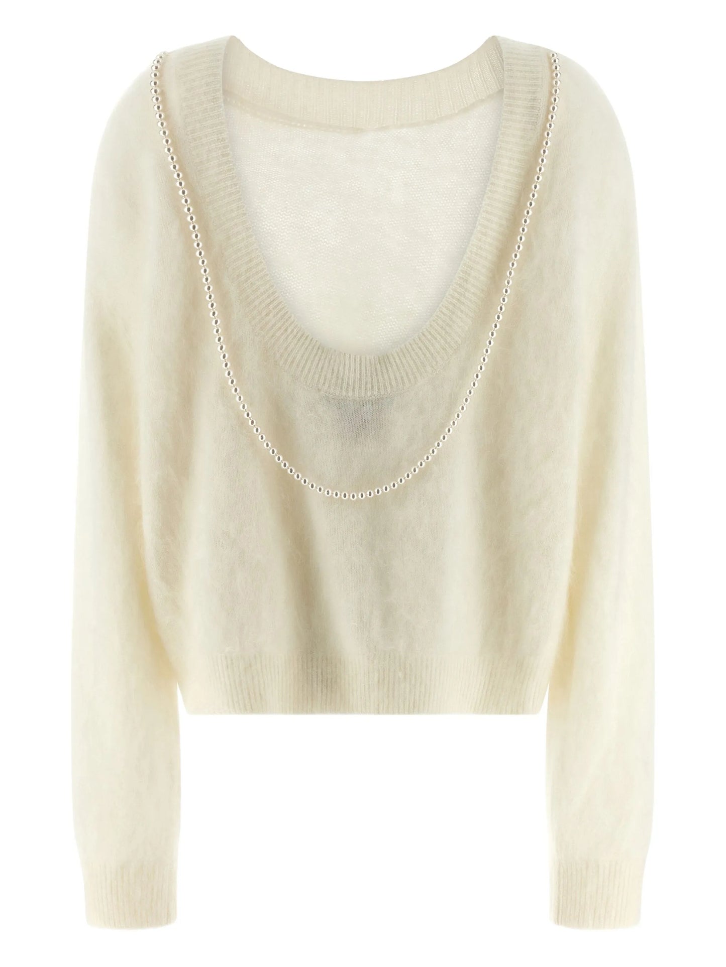 Solène embellished-neckline sweater