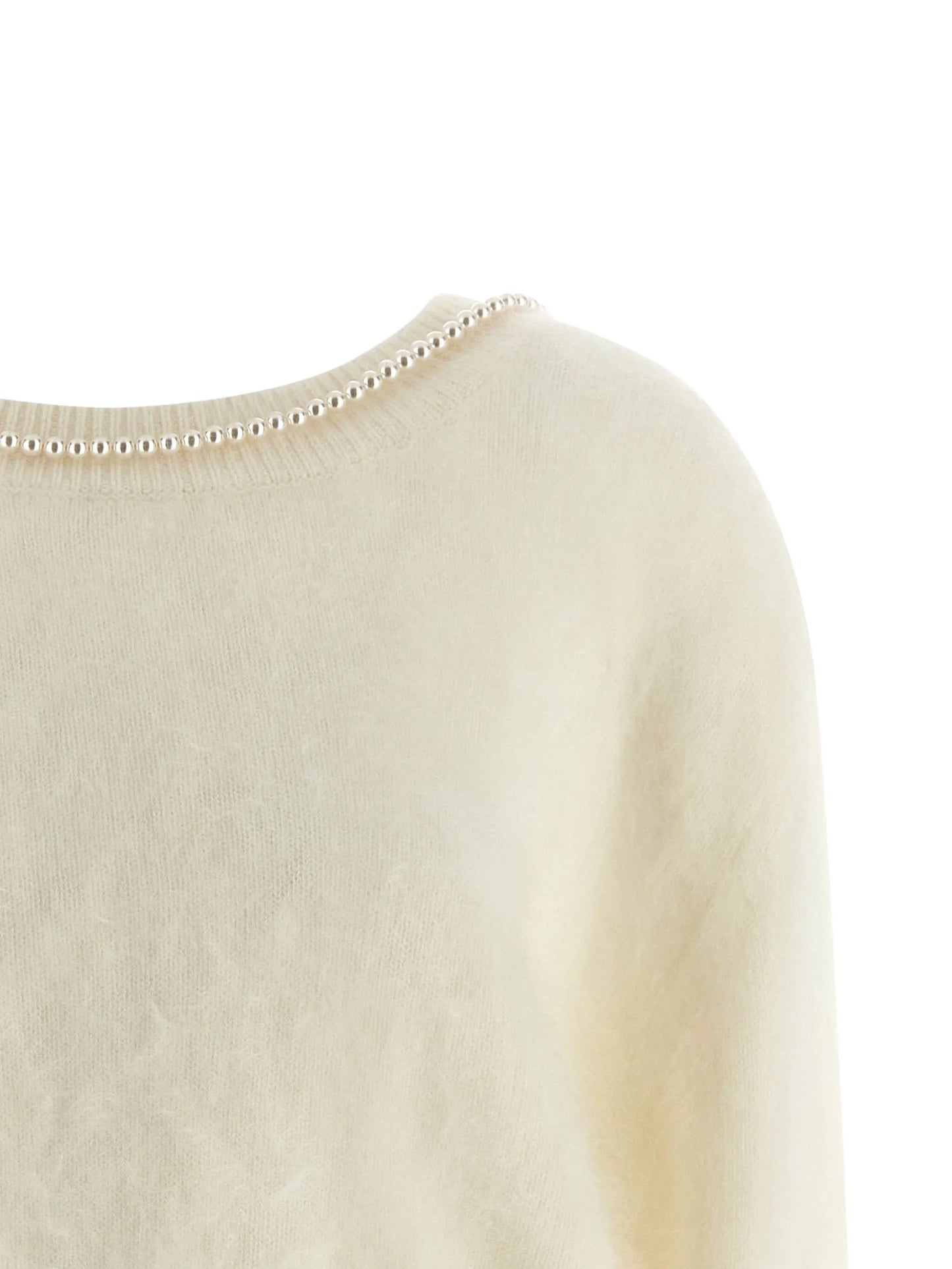 Solène embellished-neckline sweater