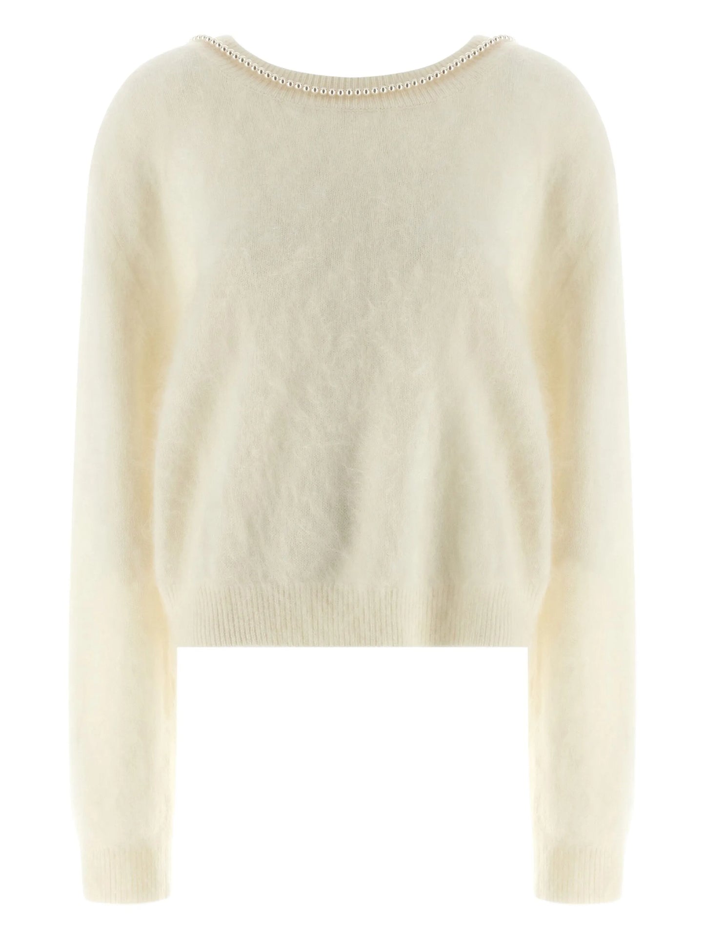 Solène embellished-neckline sweater