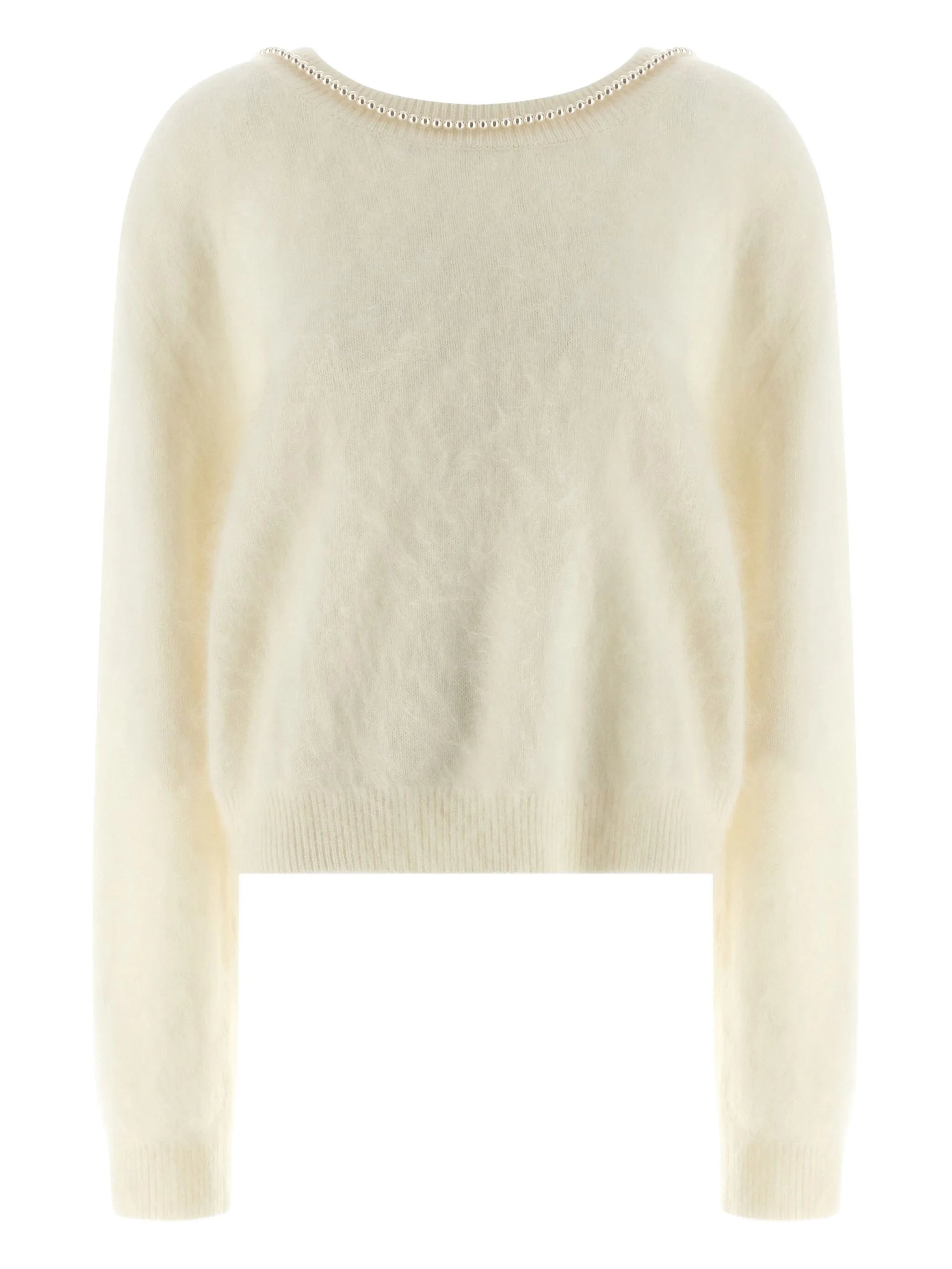 Solène embellished-neckline sweater
