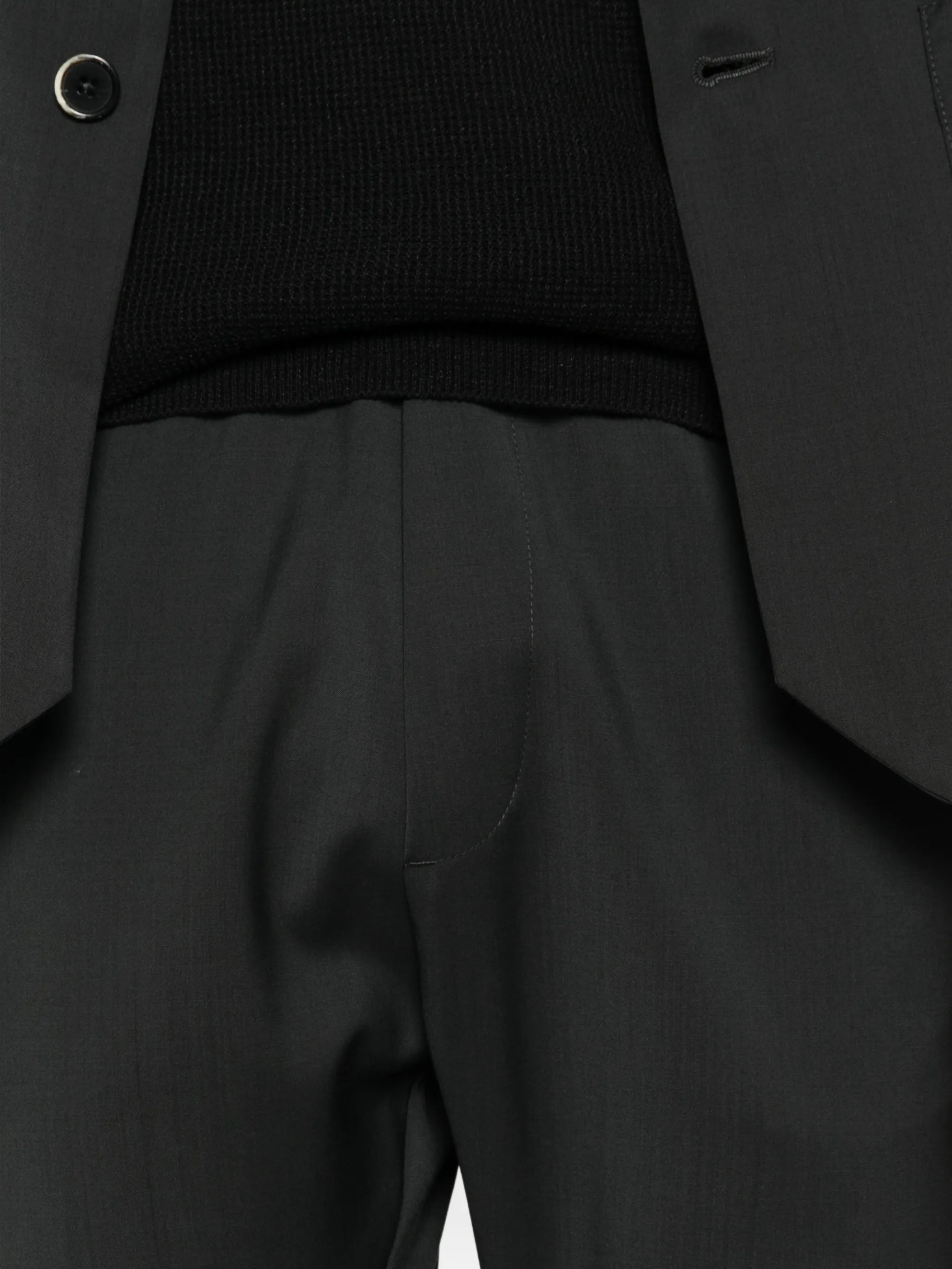 elasticated-waistband trousers