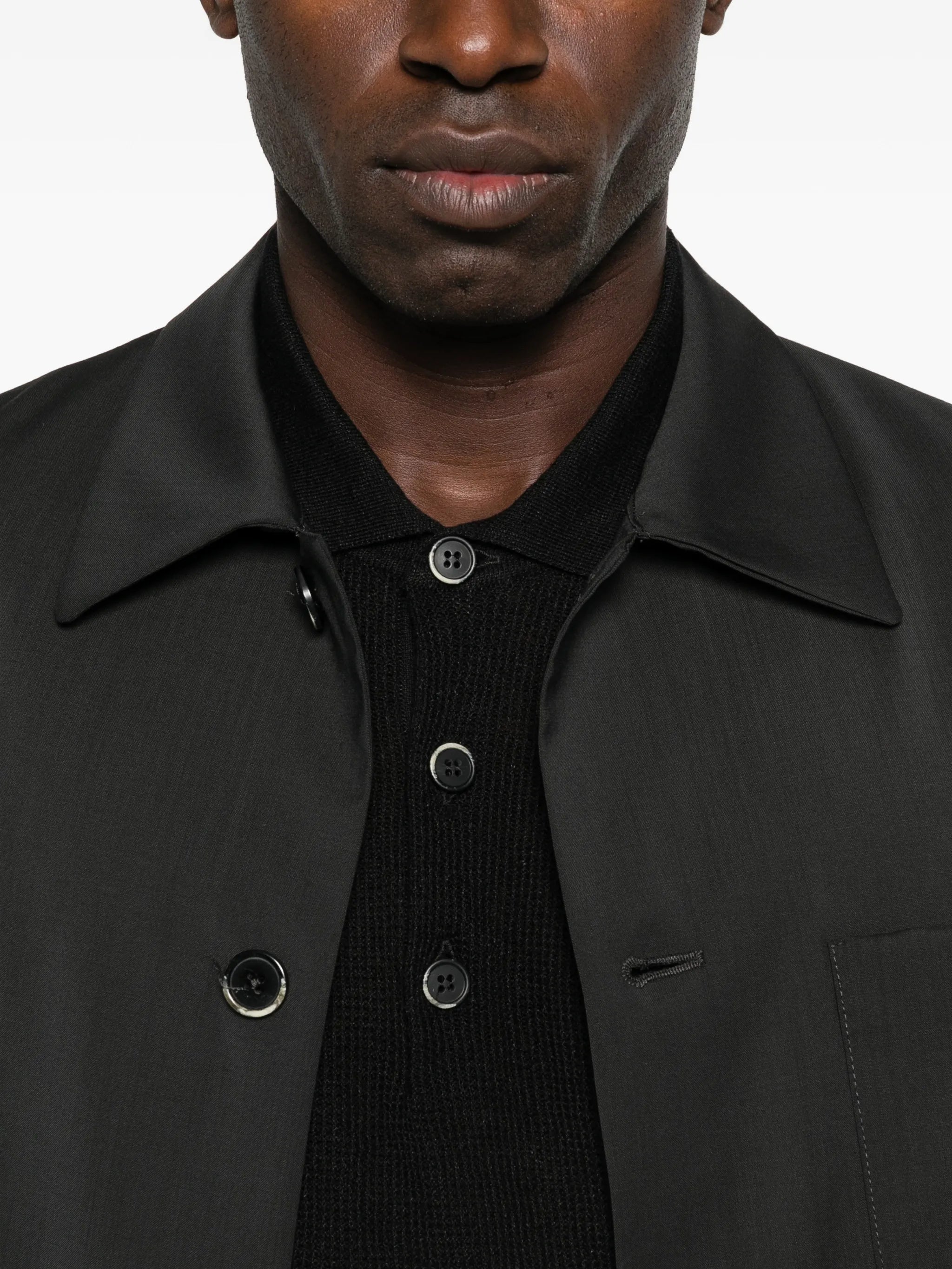 long-sleeve polo shirt