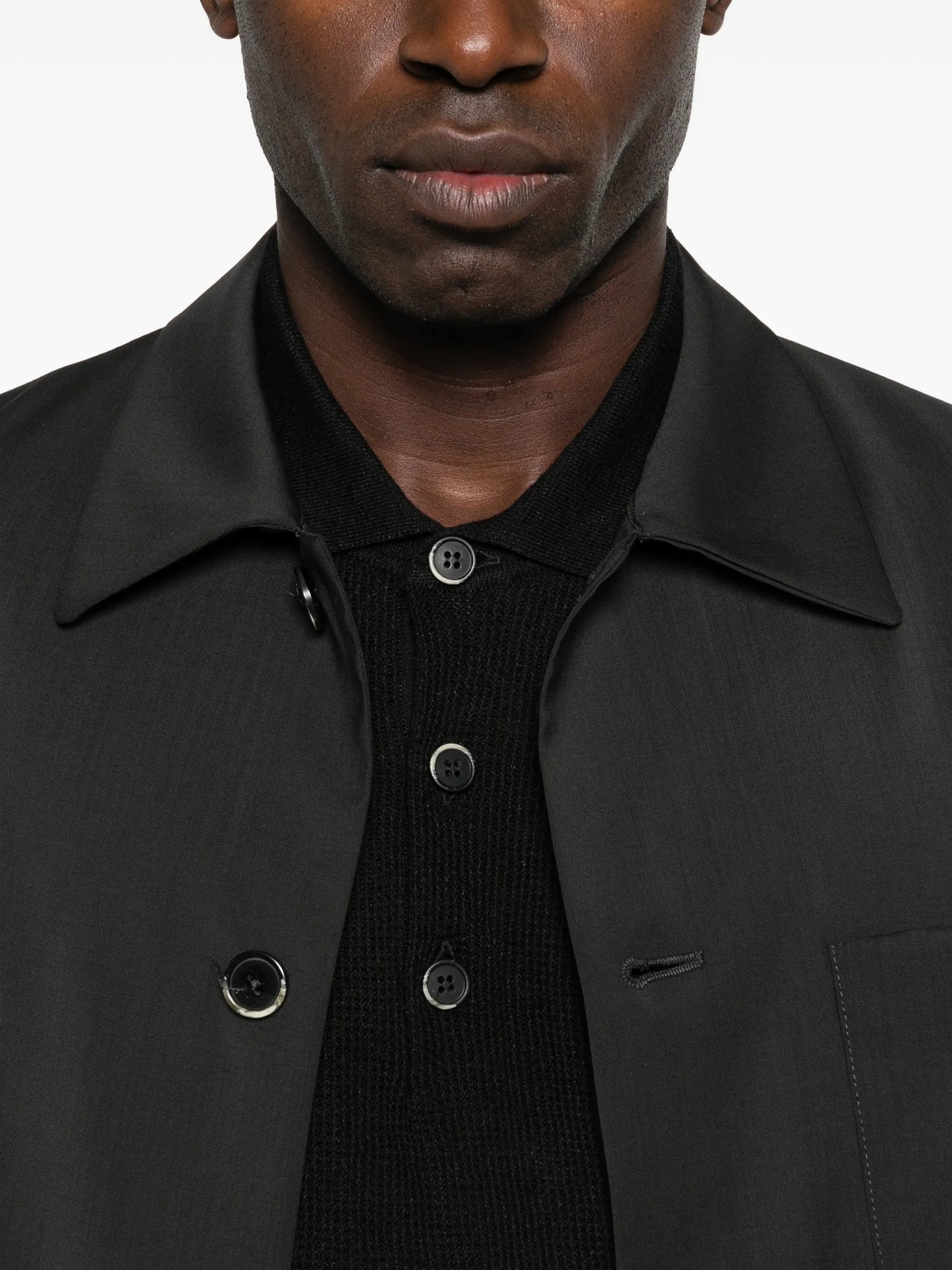 long-sleeve polo shirt