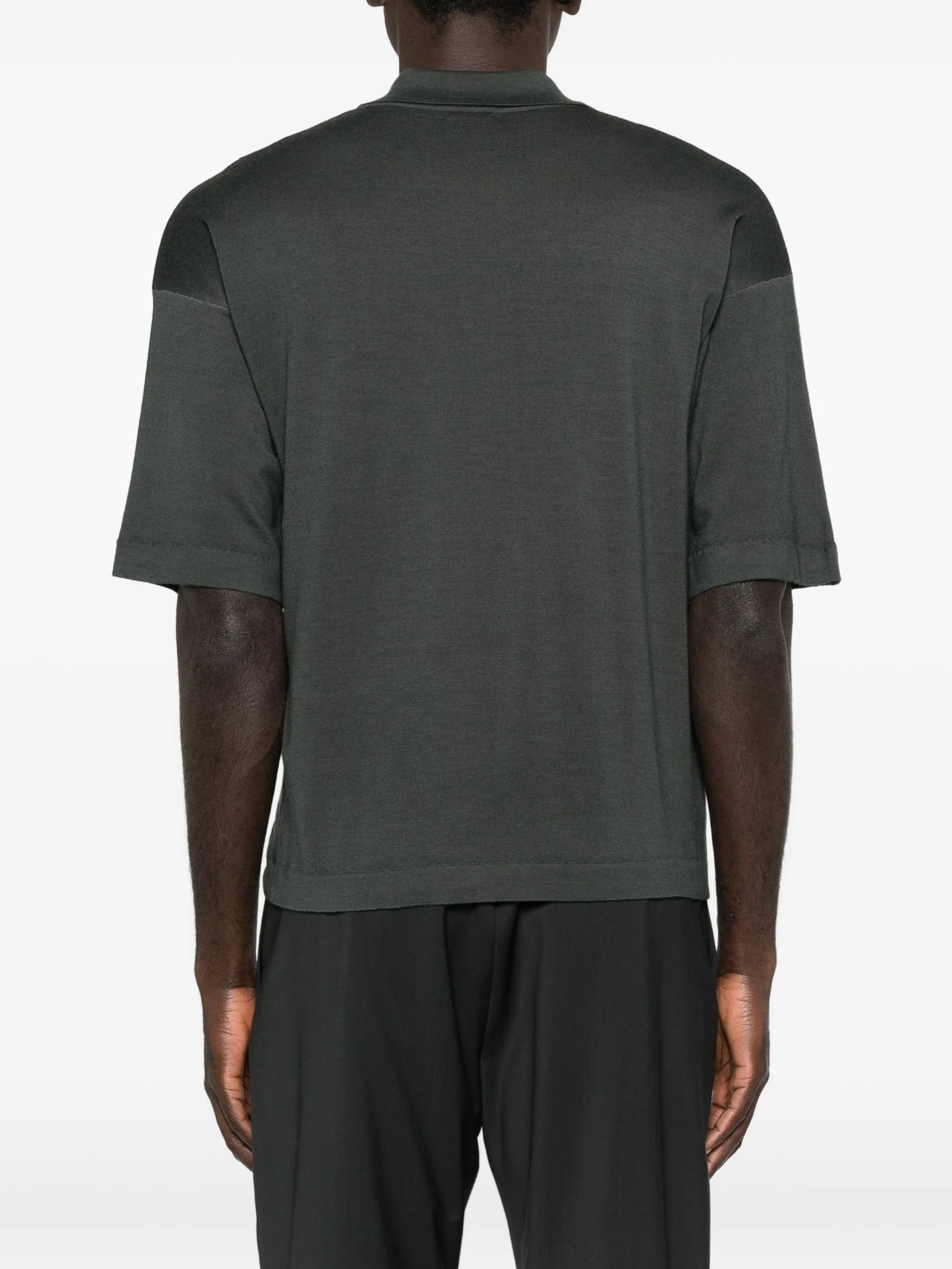 Doni button-down fine-knit shirt