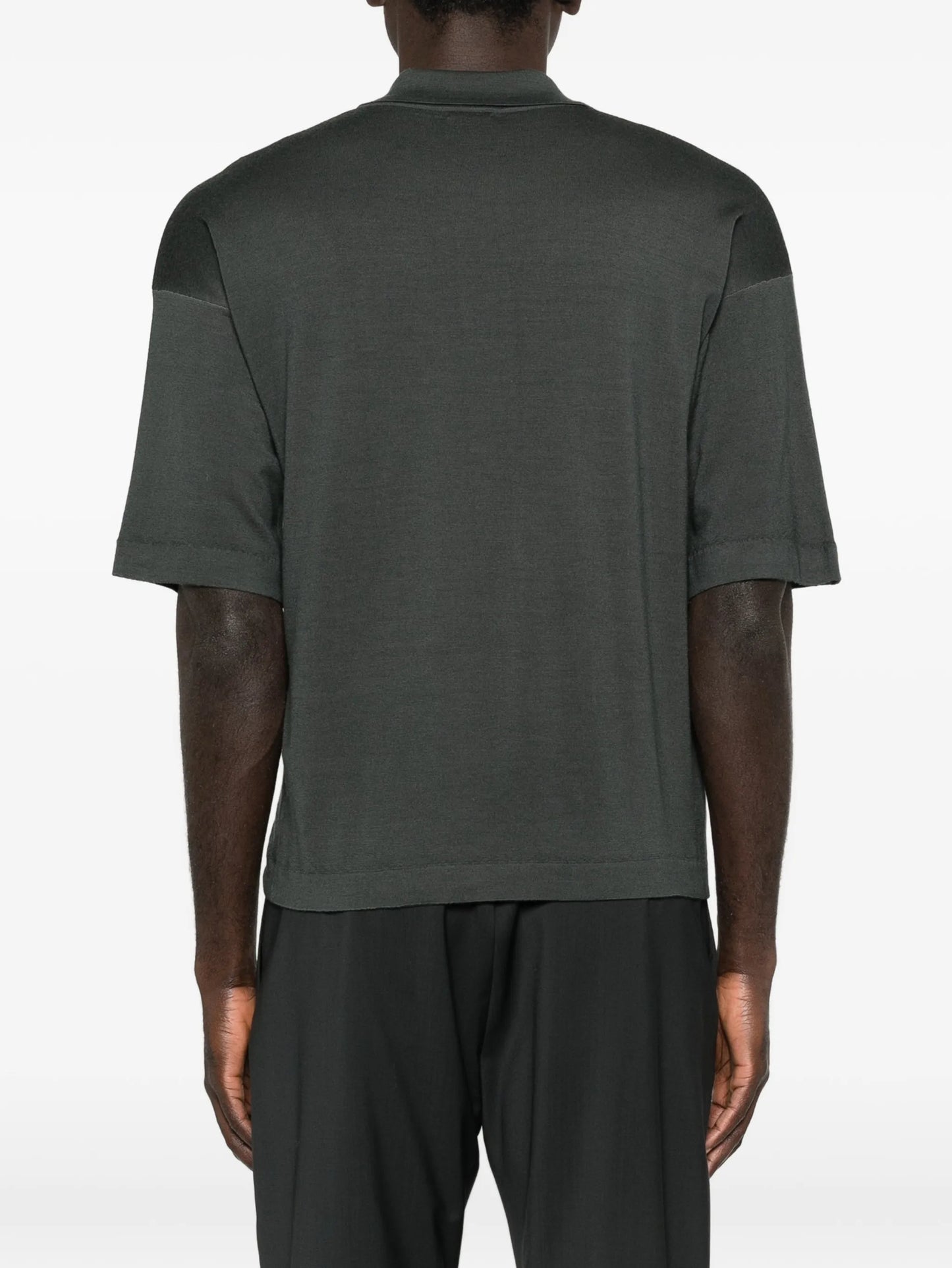 Doni button-down fine-knit shirt