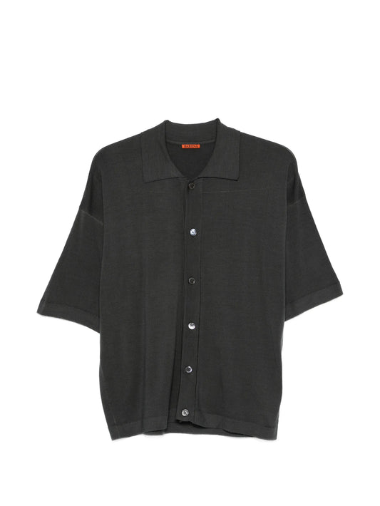 Doni button-down fine-knit shirt