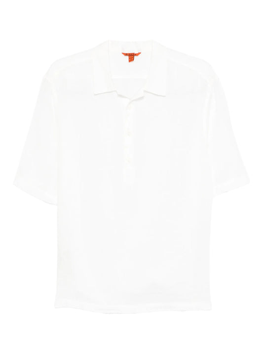 Mola half-button linen shirt