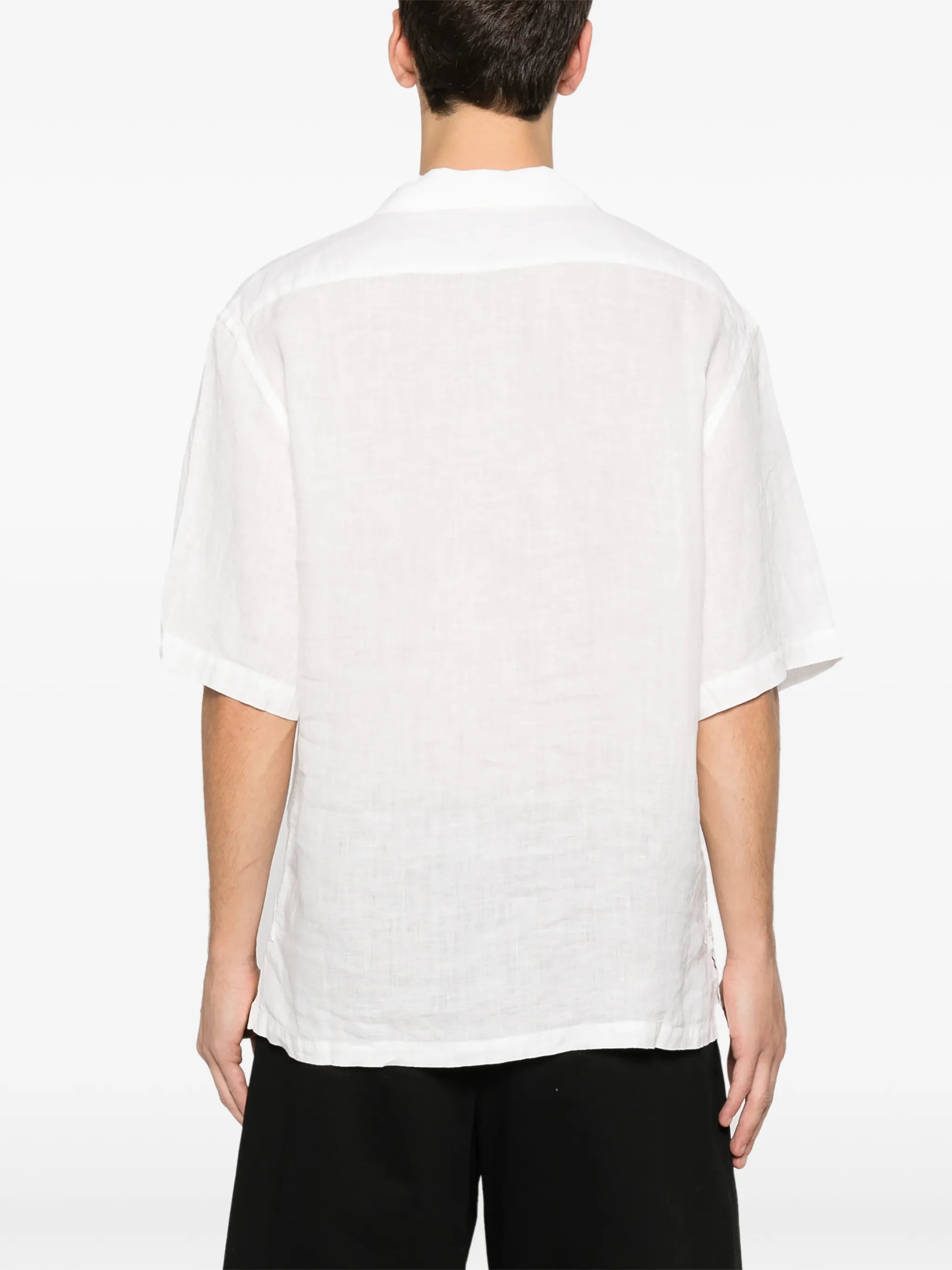 Mola half-button linen shirt