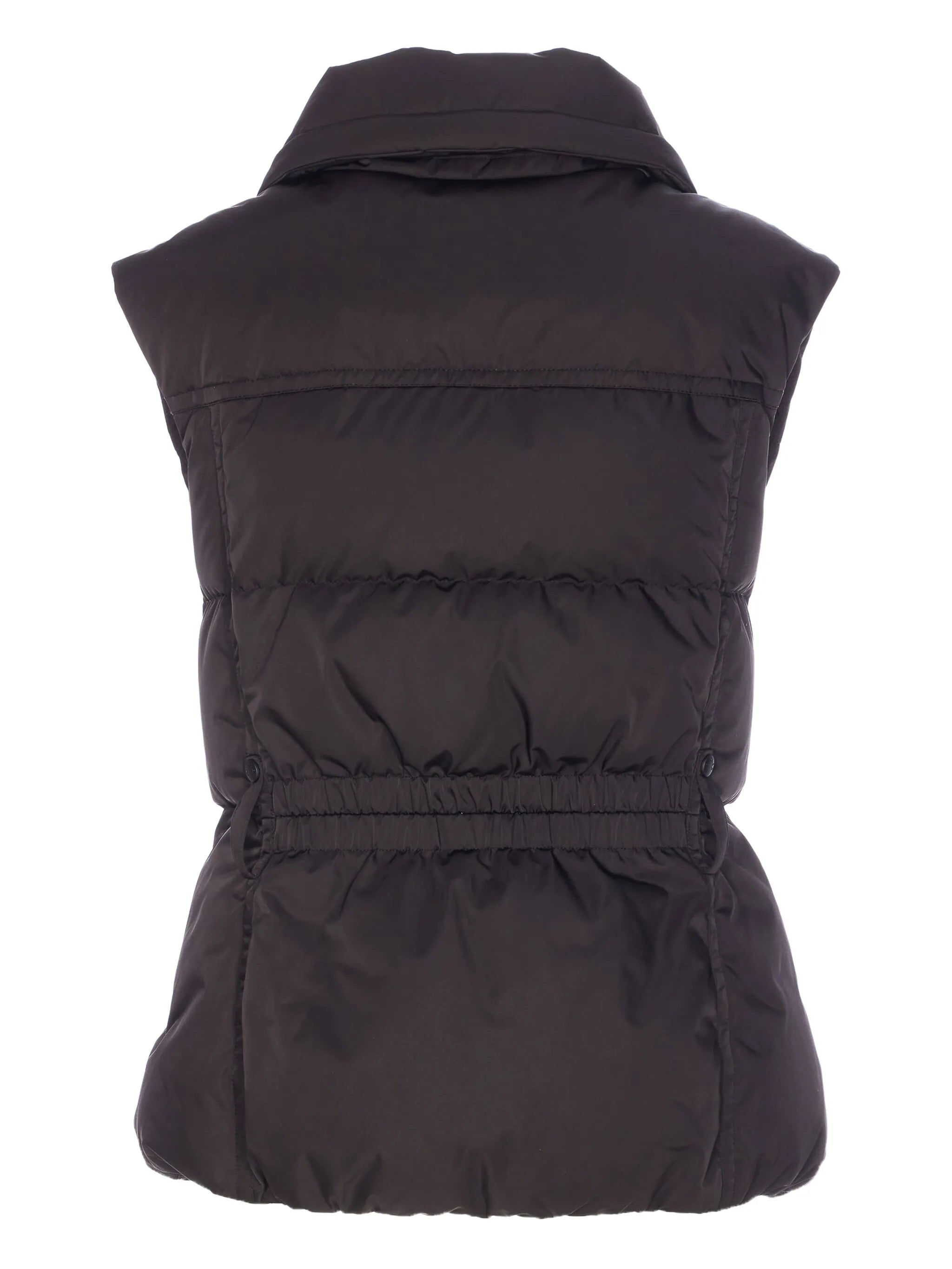 polo-collar padded gilet