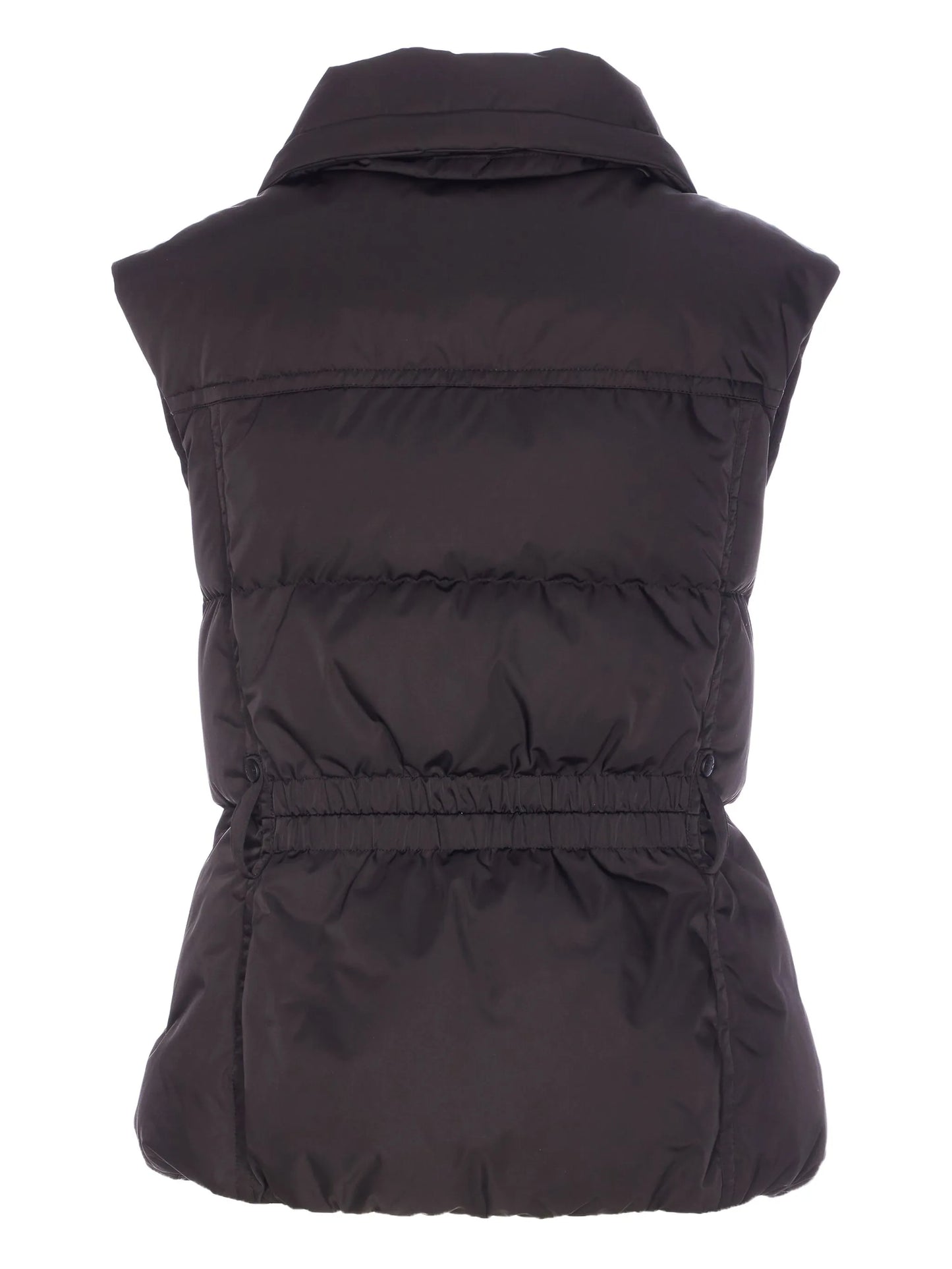 polo-collar padded gilet