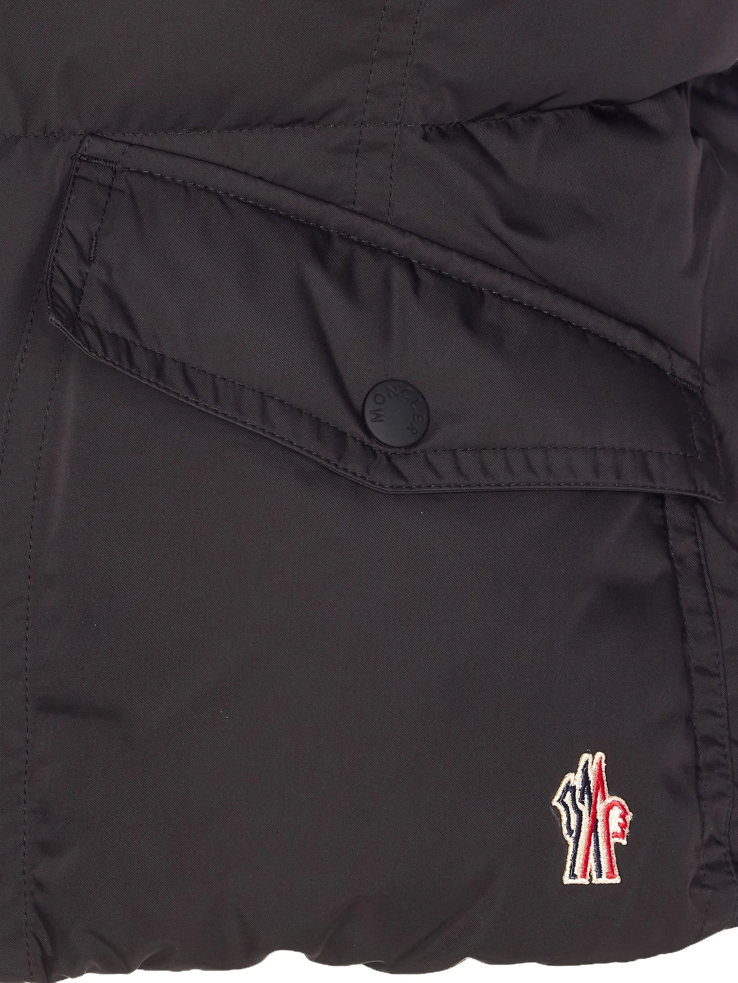 polo-collar padded gilet