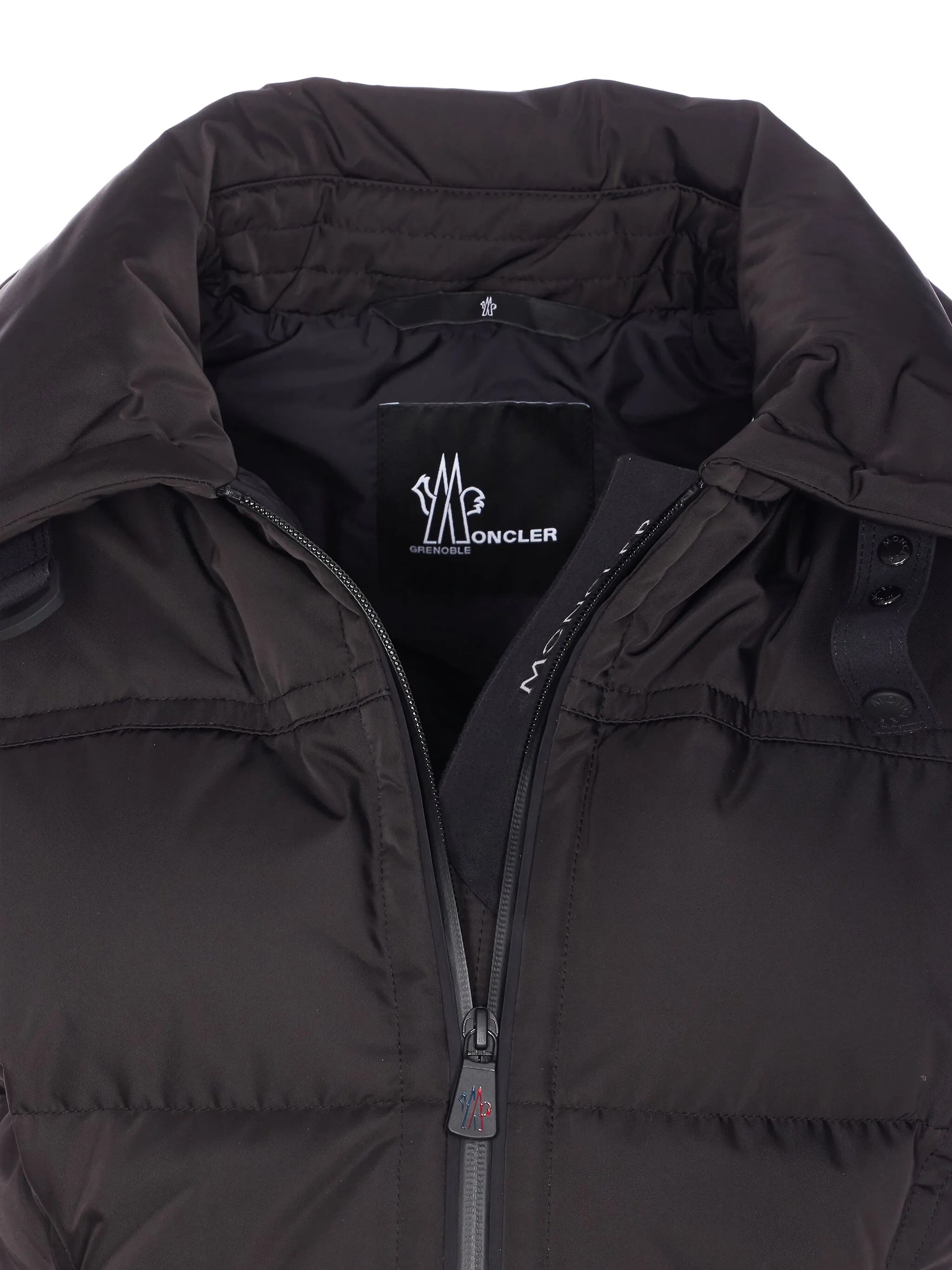 polo-collar padded gilet