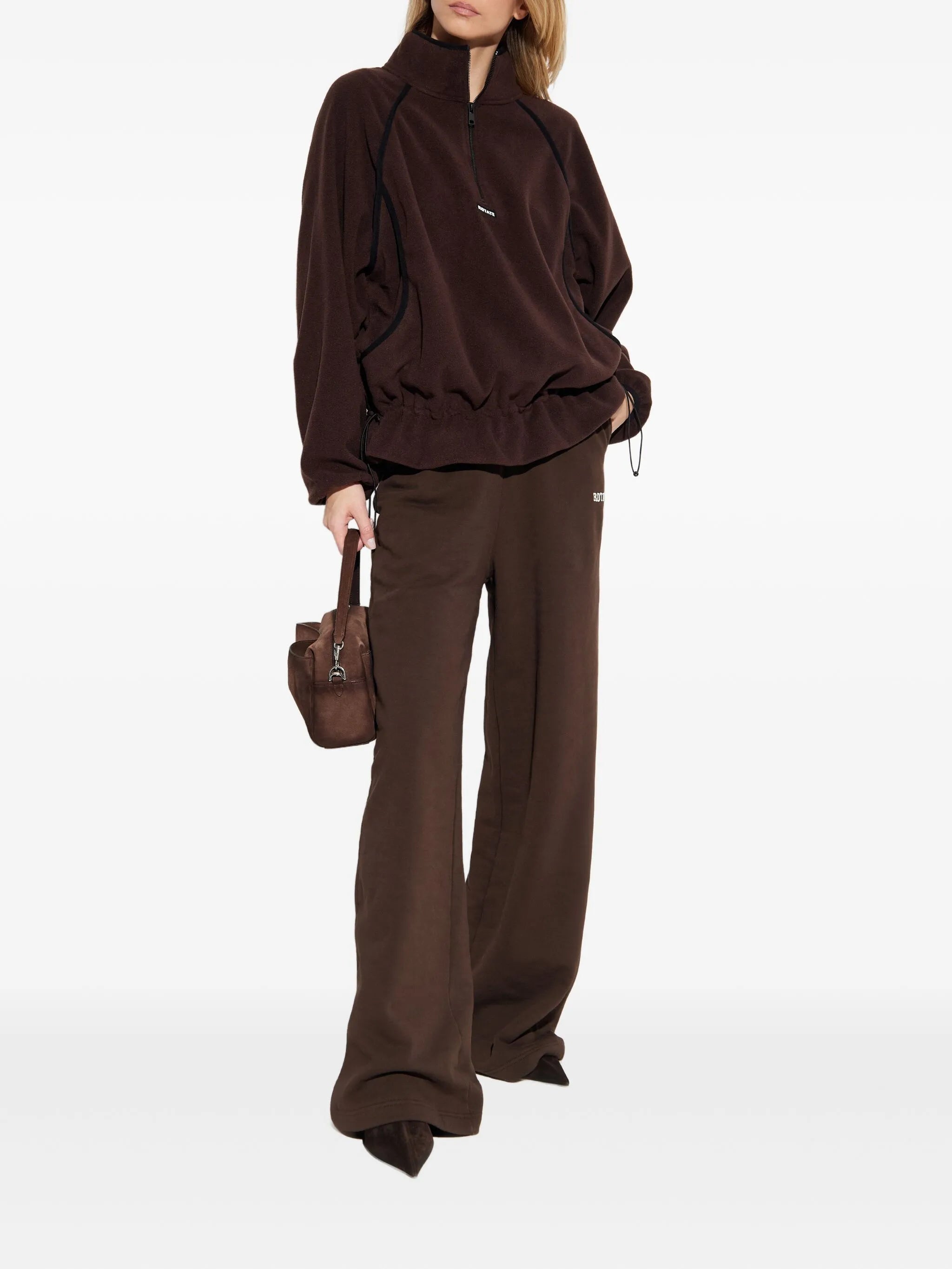 fleece half zip jacket