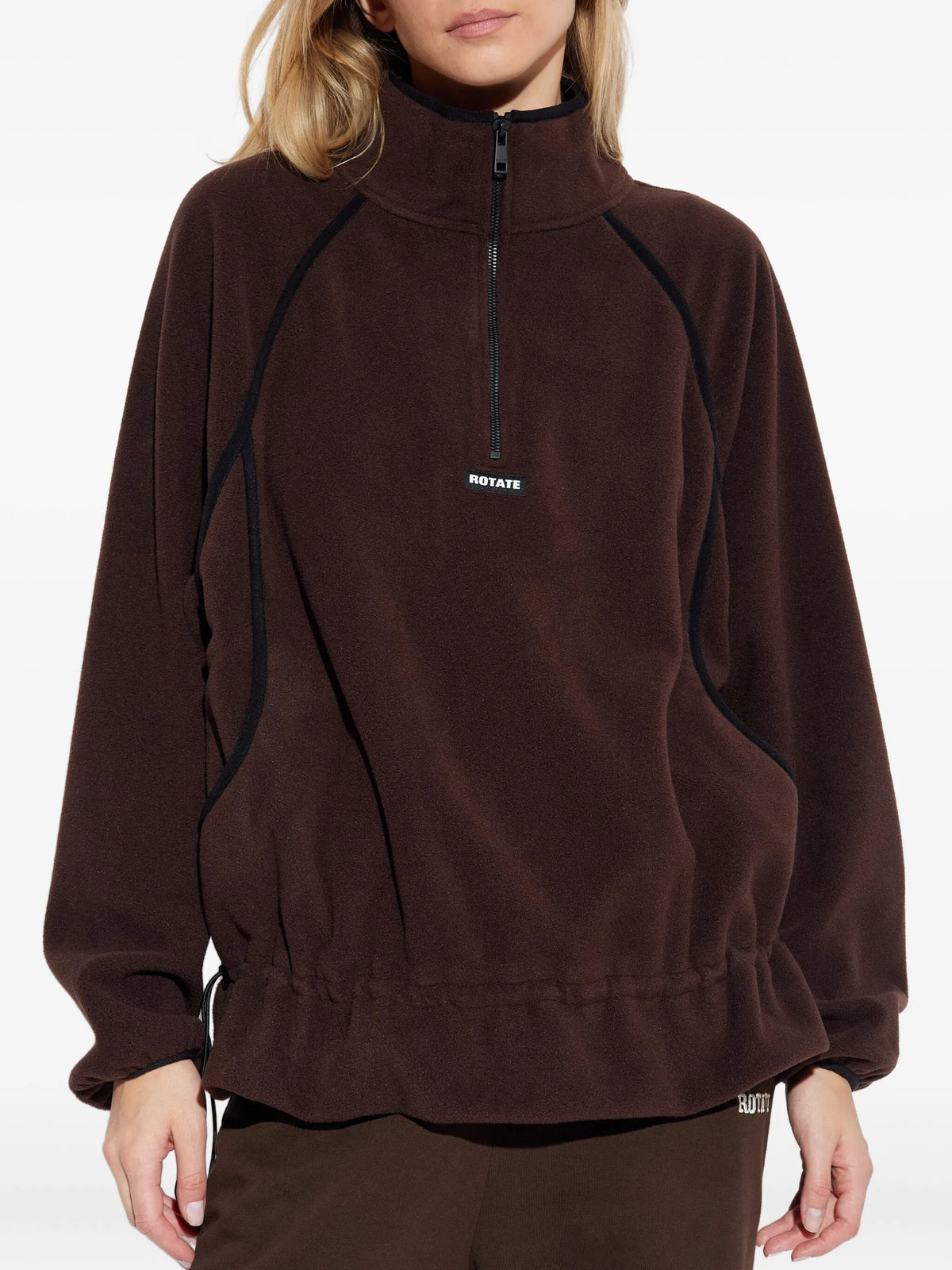 half-zip fleece jacket