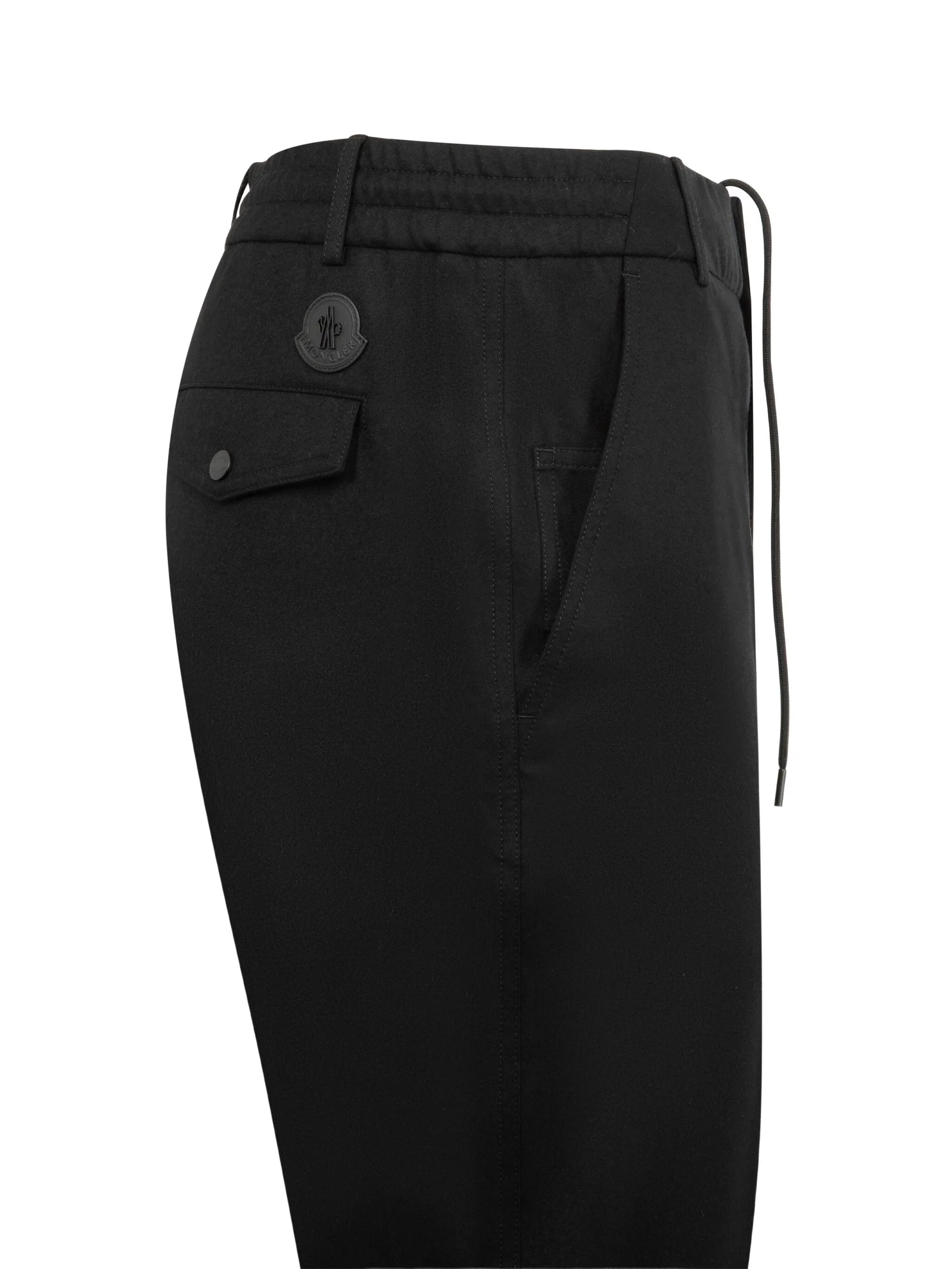 wool flannel tailored trousers