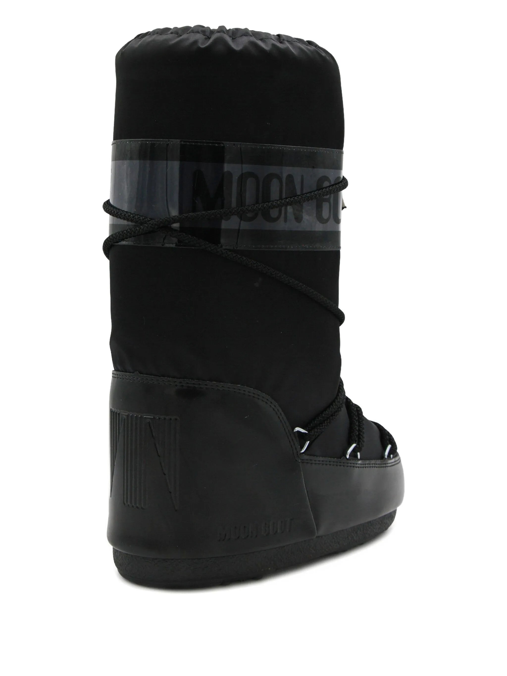 Icon Glance black satin boots