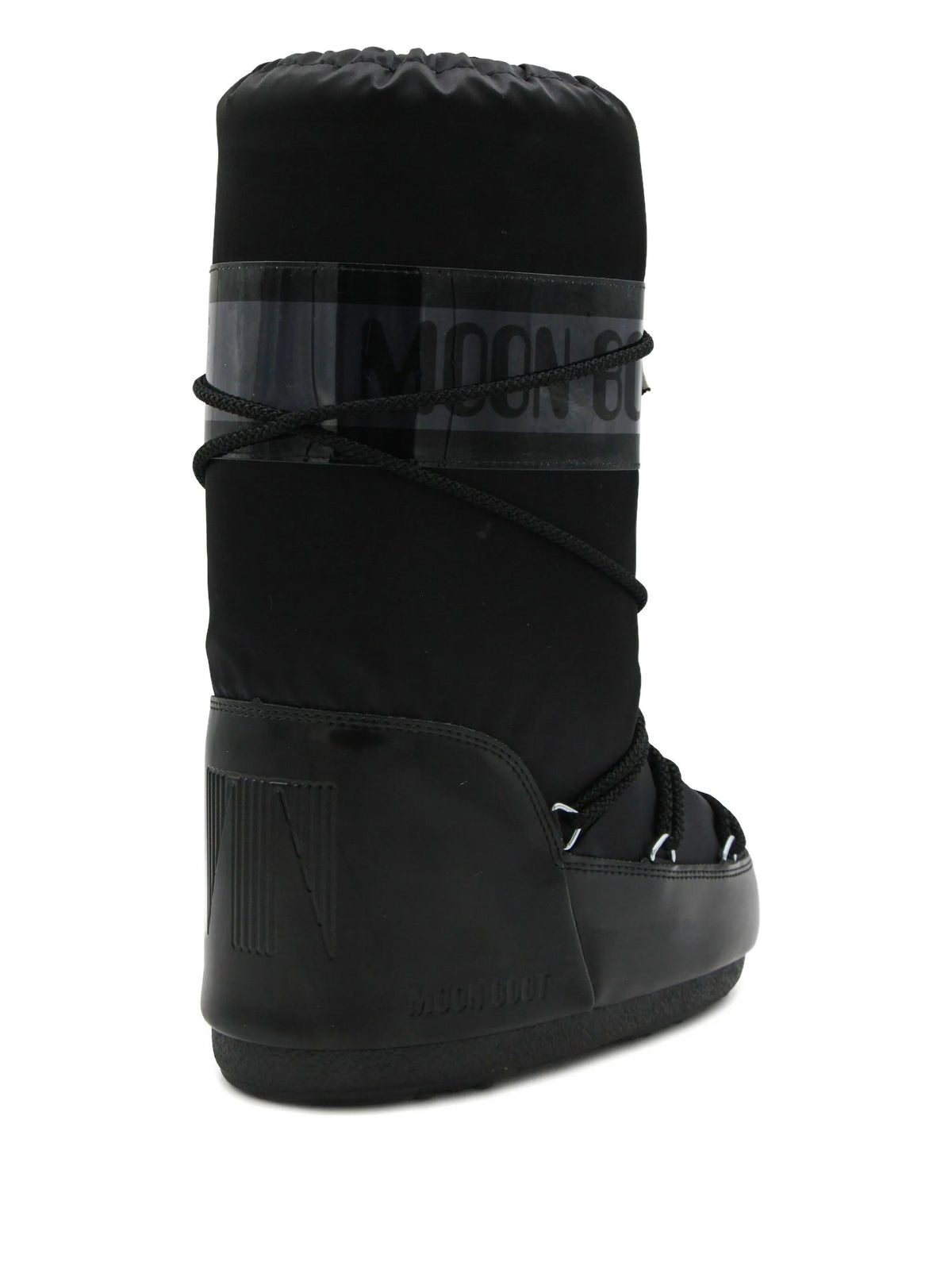 Icon Glance black satin boots
