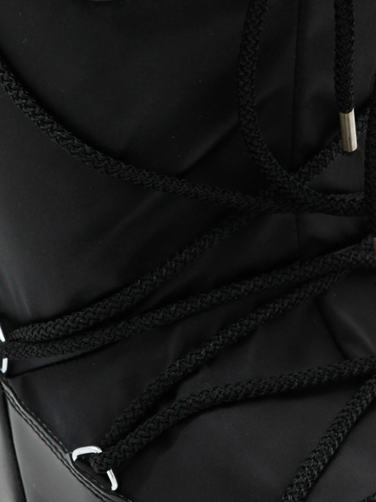Icon Glance black satin boots