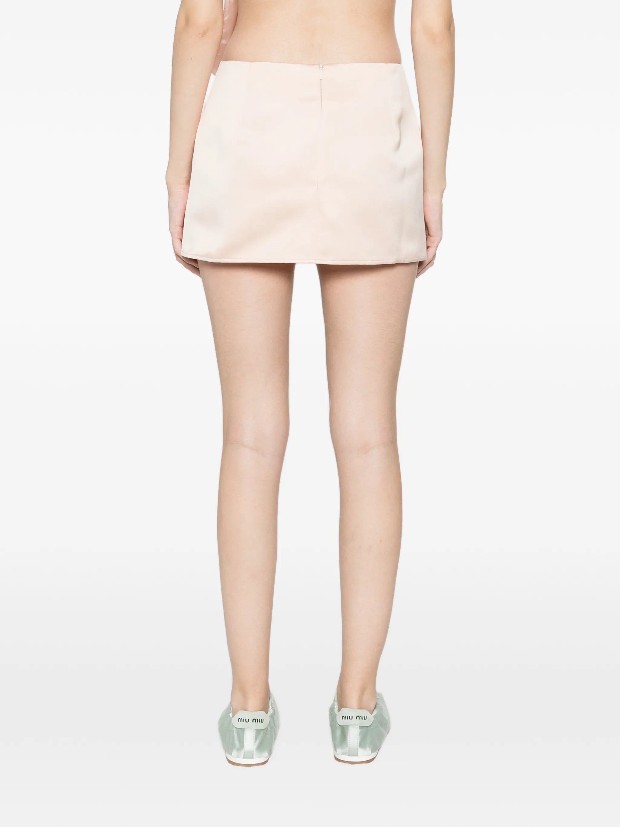 Valetta flap-pocket mini skirt