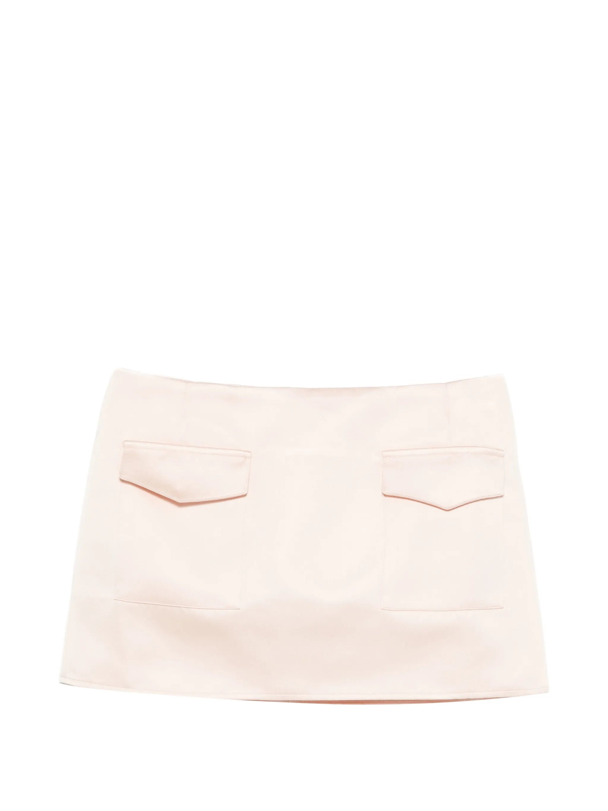 Valetta flap-pocket mini skirt