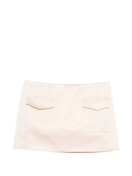 Valetta flap-pocket mini skirt