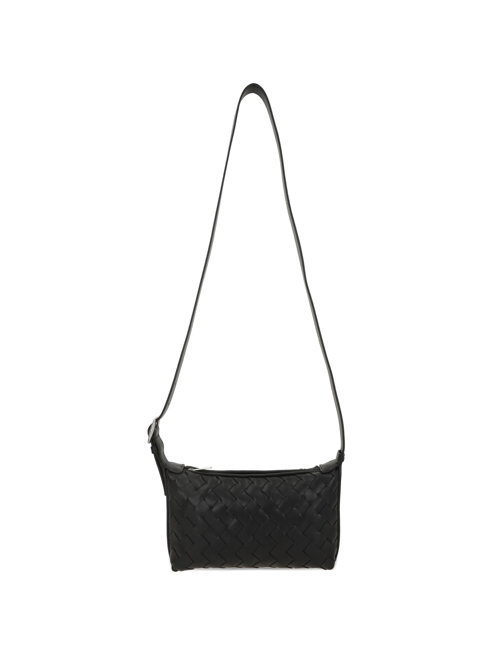 intrecciato messenger bag
