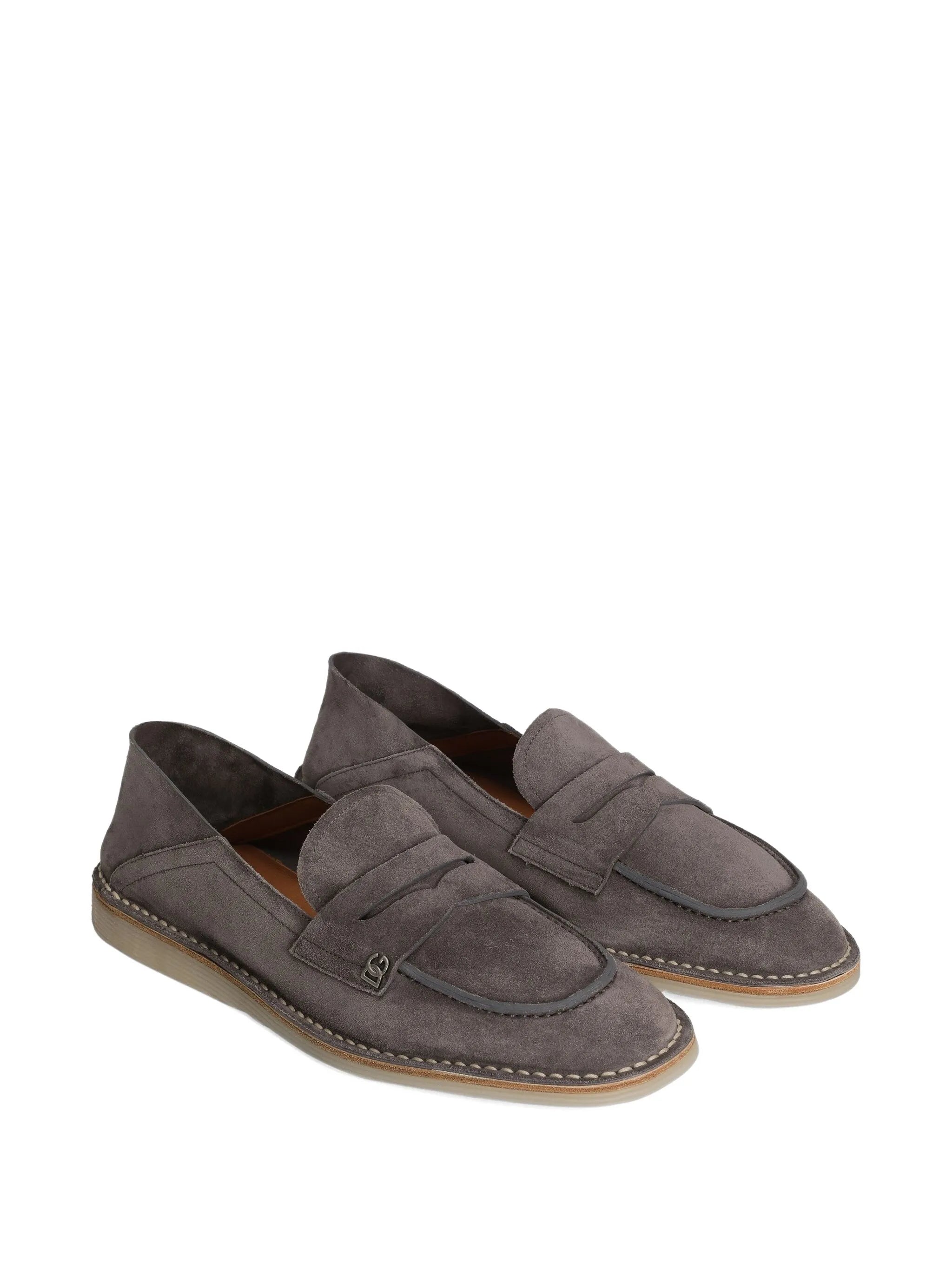 logo-plaque penny loafers