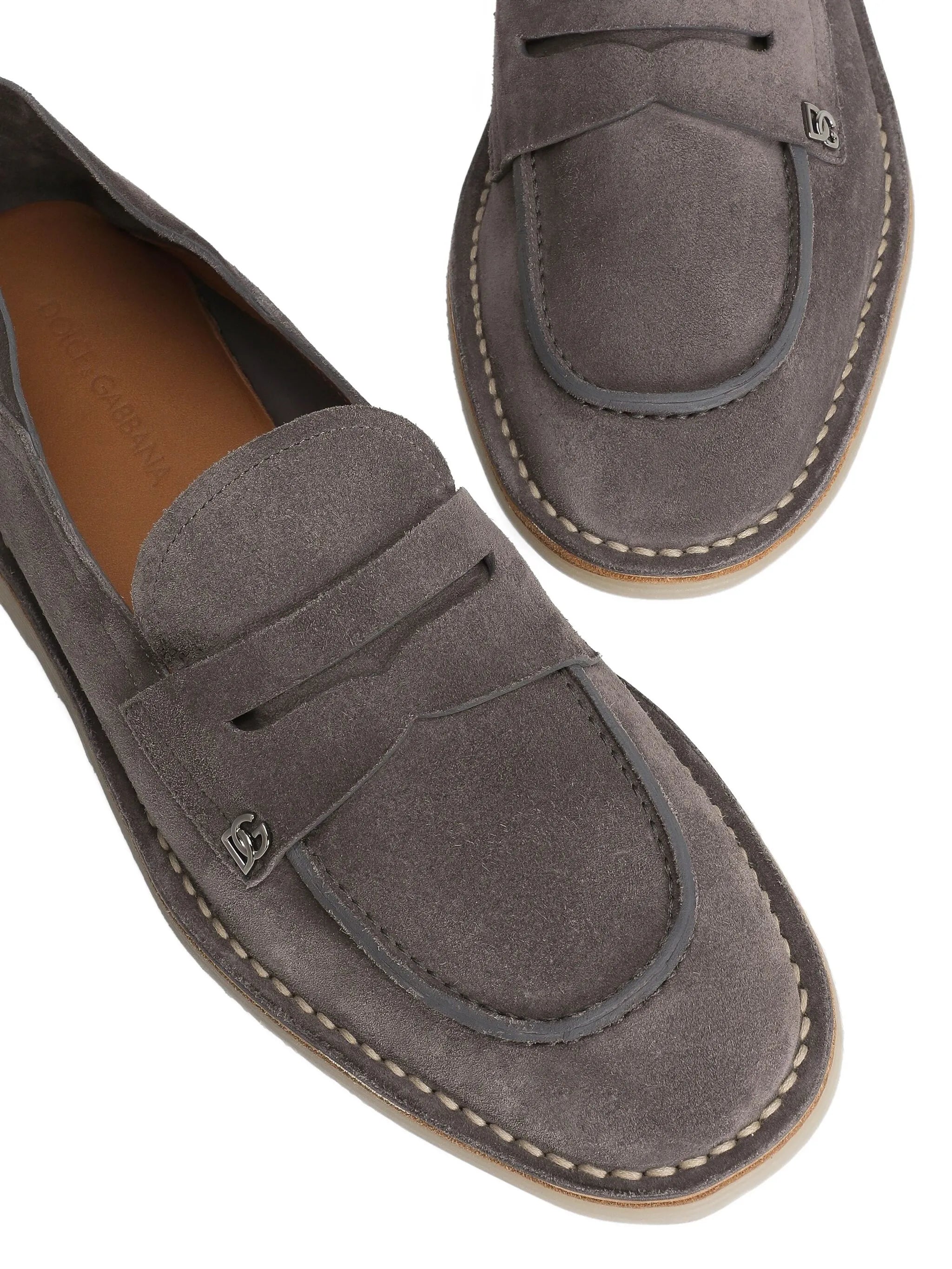 logo-plaque penny loafers