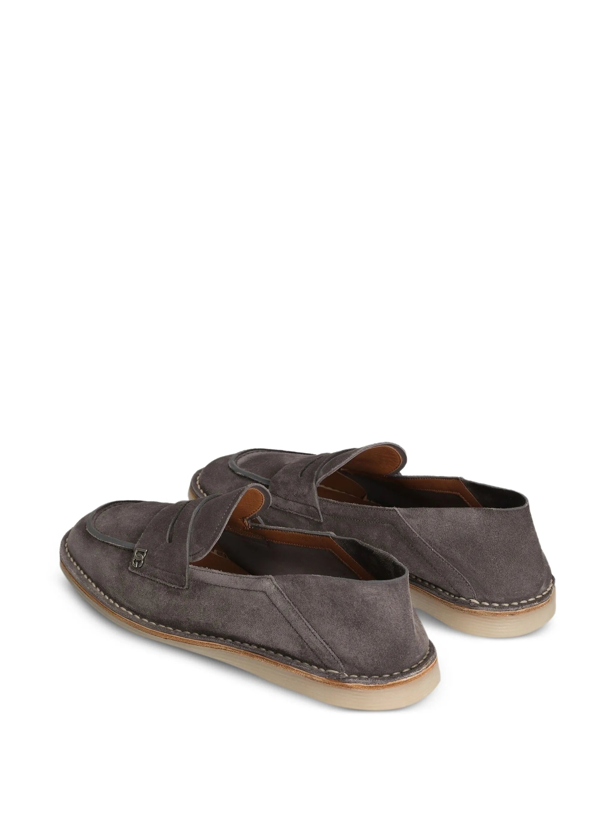 logo-plaque penny loafers