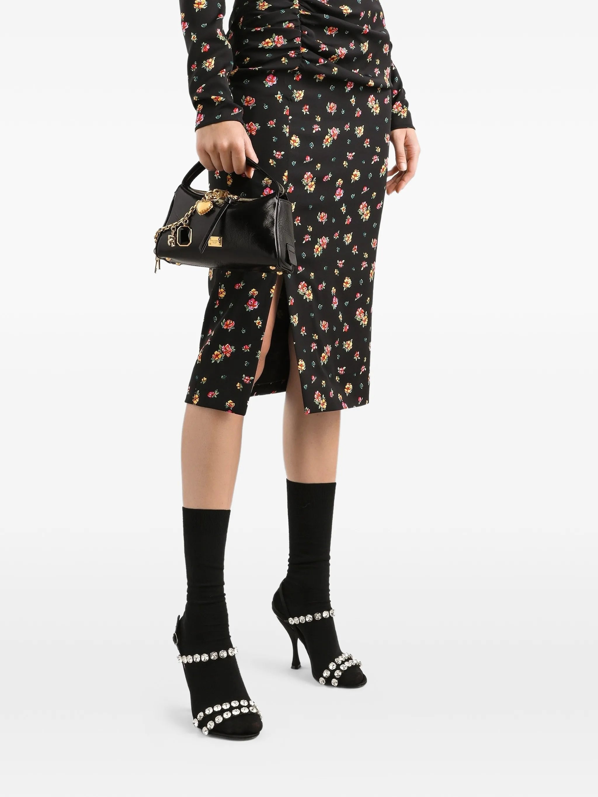 charm-detail satchel bag