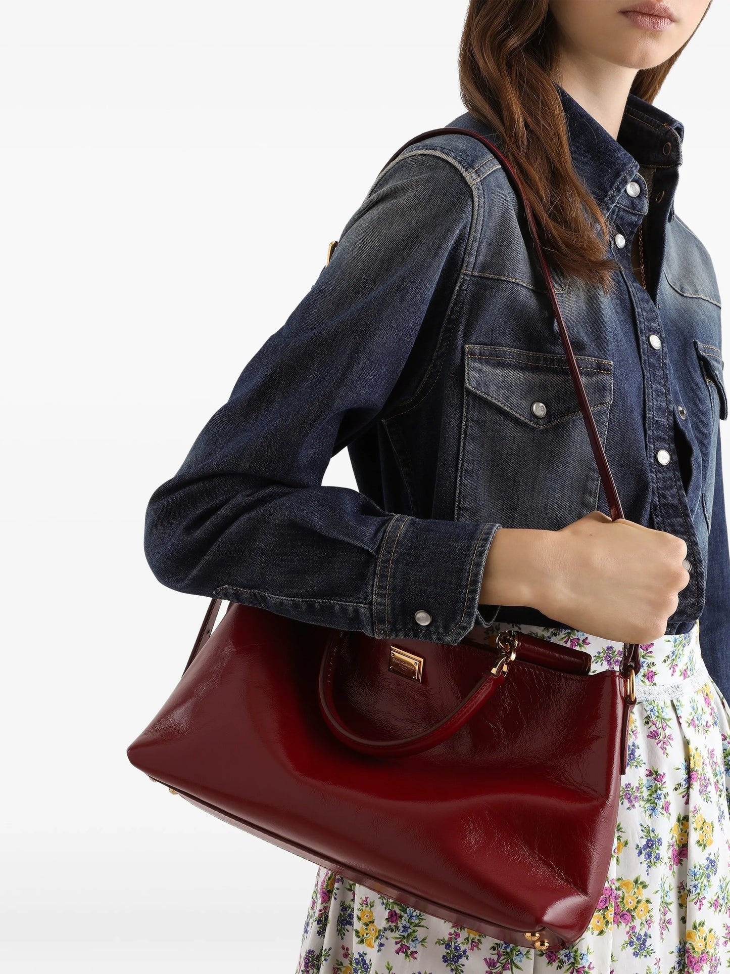medium Vittoria leather tote bag