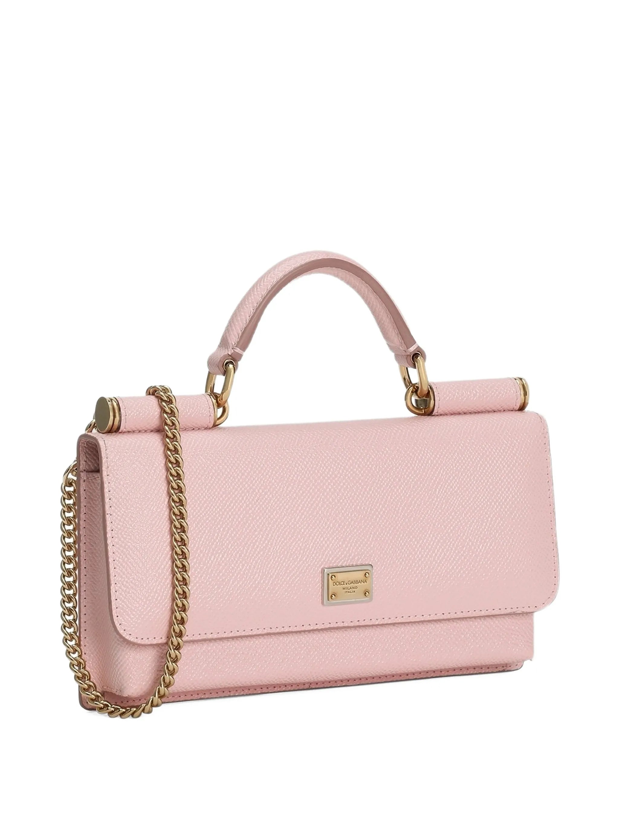 Dauphine-print calfskin mini bag